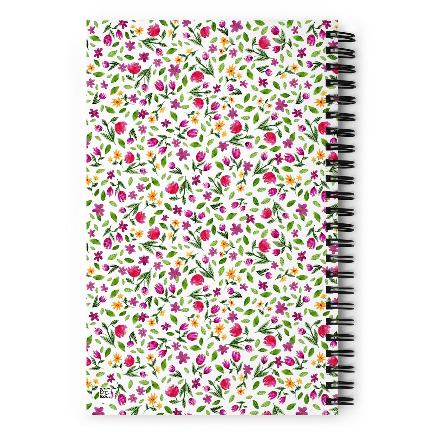🌼 “A Beautiful Day Begins with a Beautiful Mind” Spiral Notebook – White Floral Edition 💫 - SANDRAAS