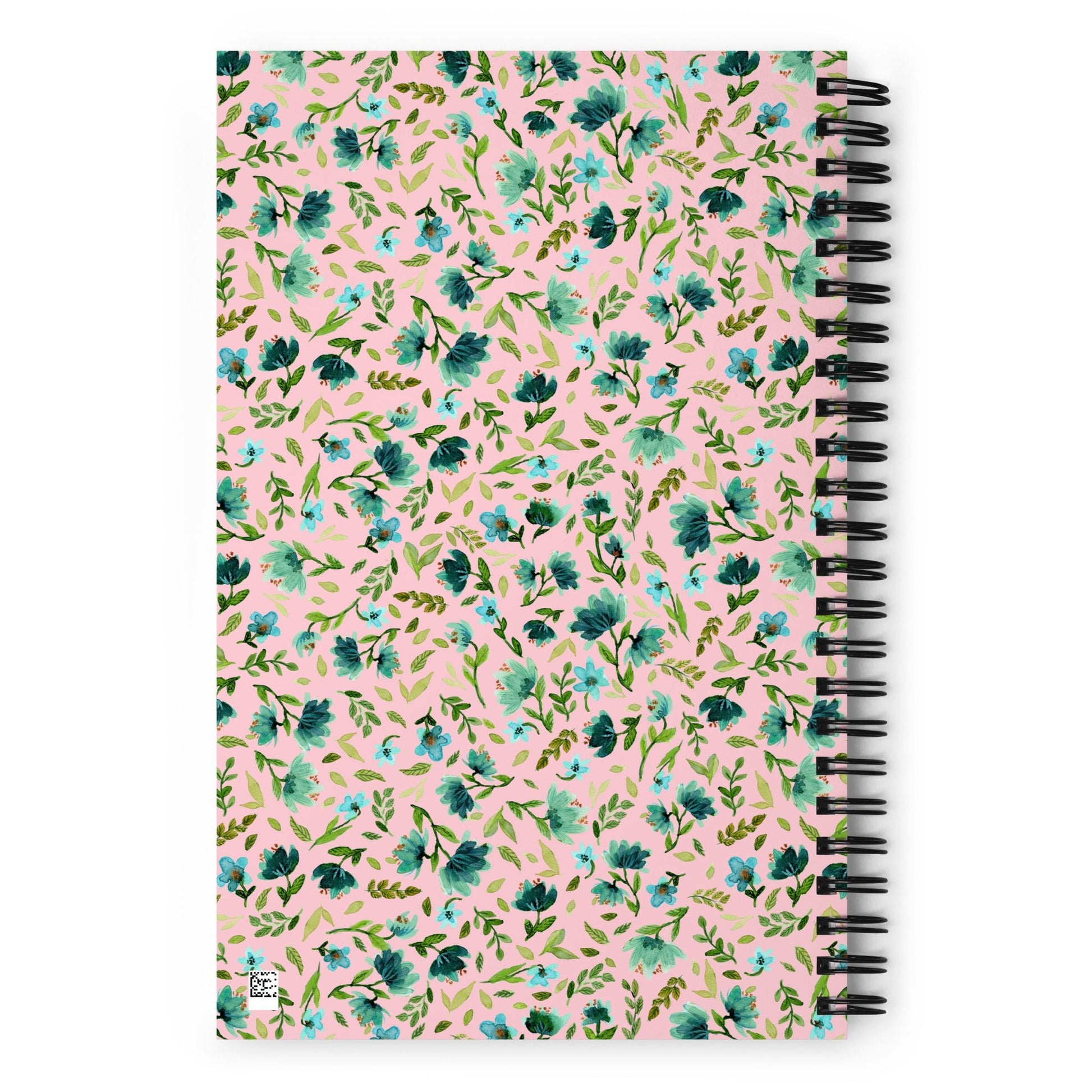 🌸 “Be You” Spiral Notebook – Pink & Blue Floral Edition 💙 - SANDRAAS