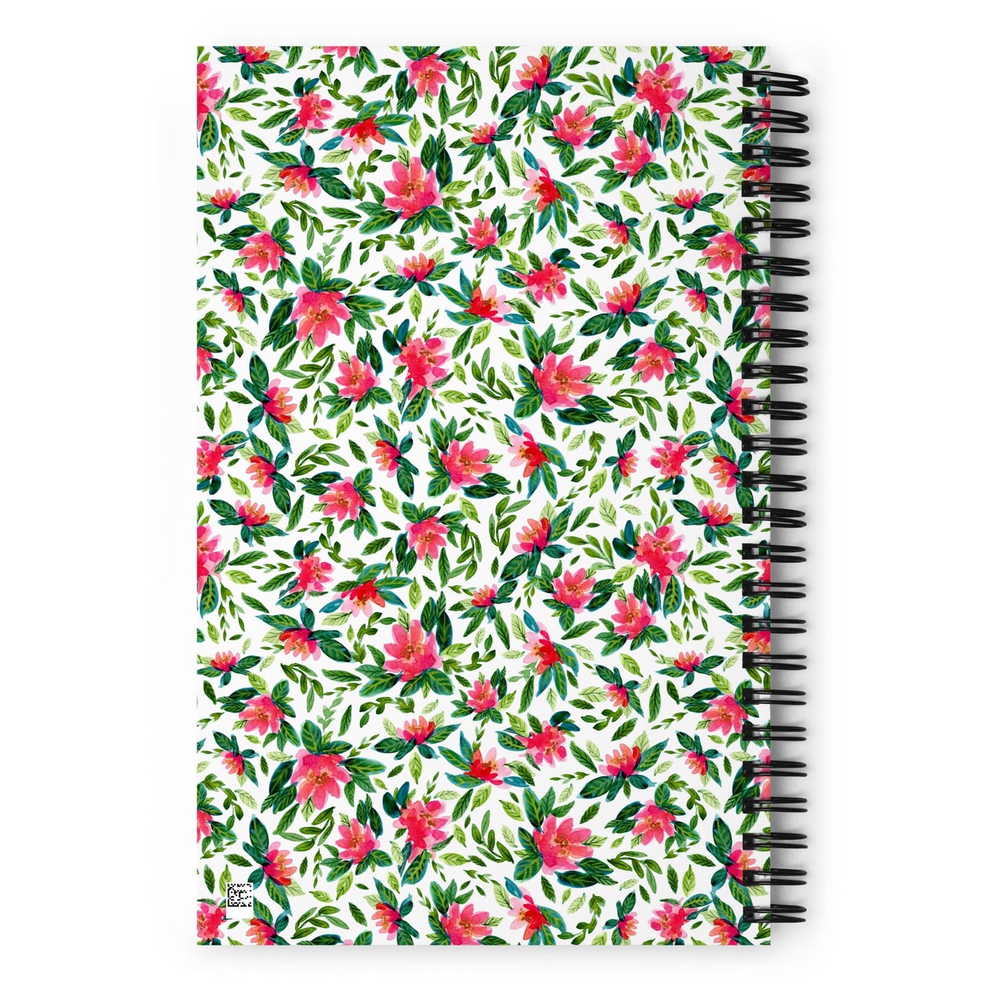 💪 “Girl Power” Spiral Notebook – White Floral Edition 🌸 - SANDRAAS