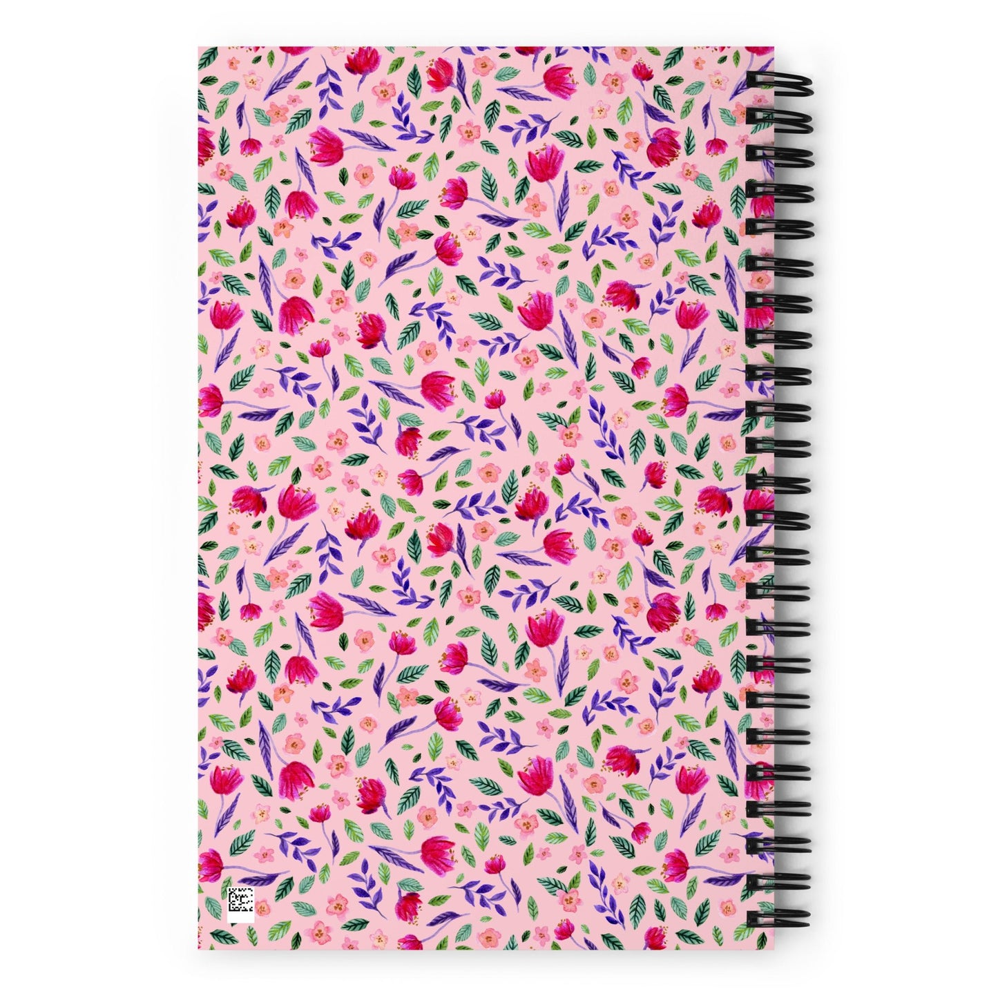 💗 “I Am Enough” Spiral Notebook – Pink Floral Edition 🌸 - SANDRAAS