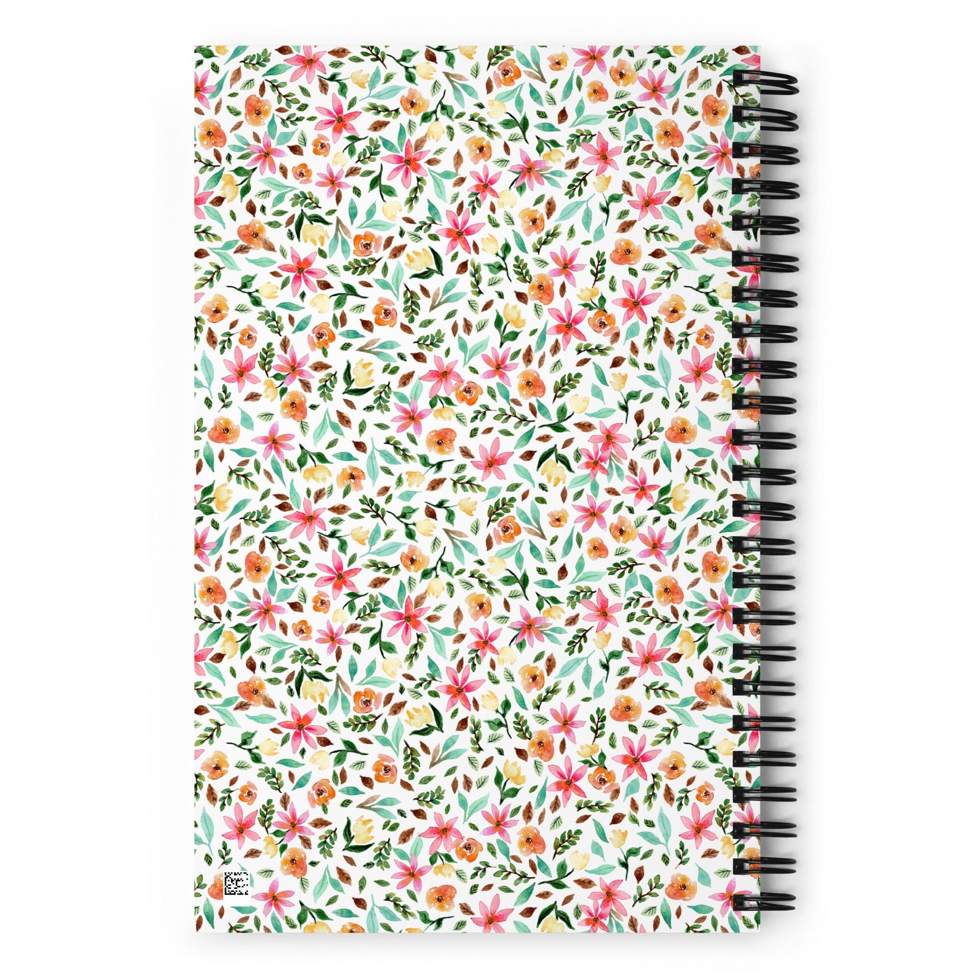 🌼 “Living My Best Life” Spiral Notebook – White - Floral Edition ✨ - SANDRAAS