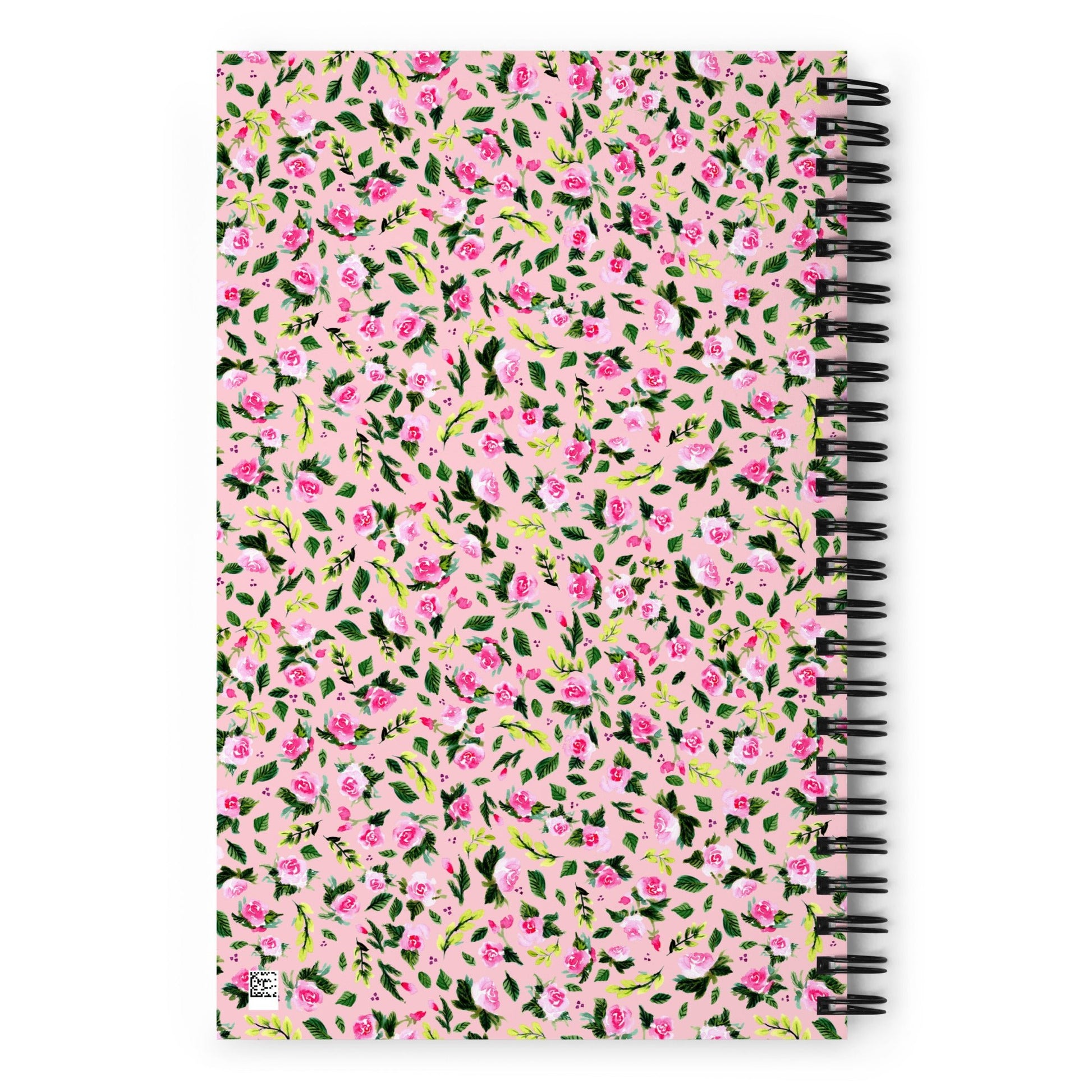 💖 “Love Yourself” Spiral Notebook – Pink - Roses Edition 🌸 - SANDRAAS