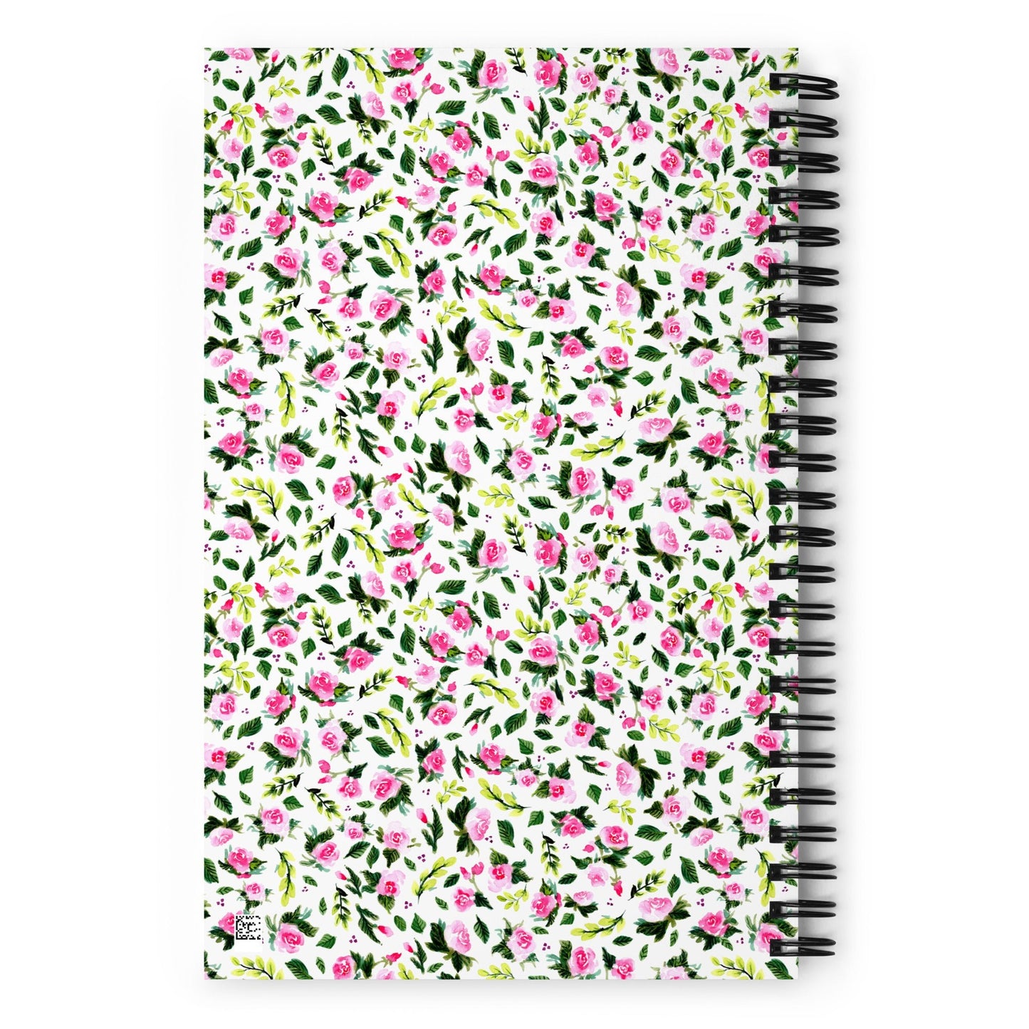 🌸 “Love Yourself” Spiral Notebook – Pink Roses on White Edition 💖 - SANDRAAS