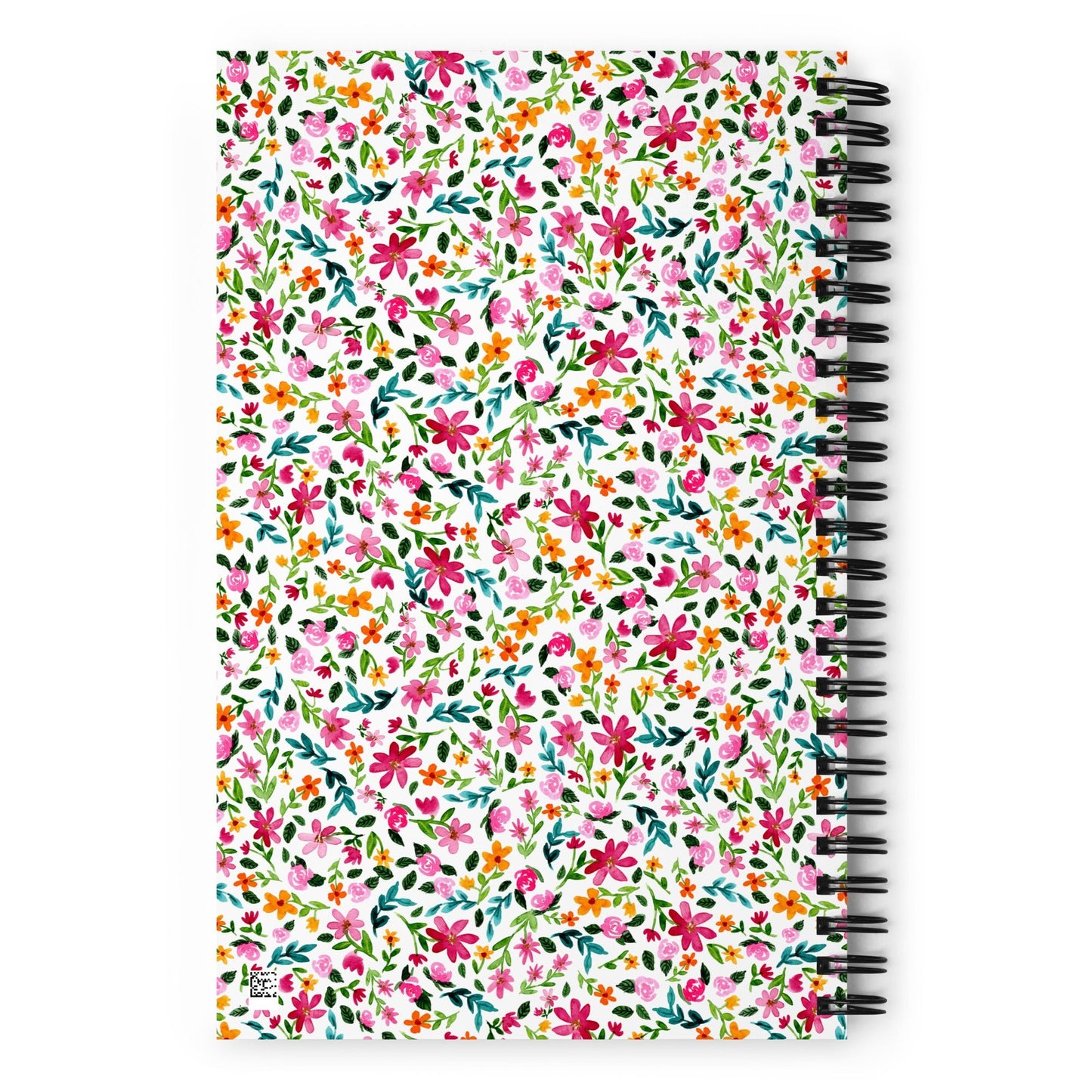 🌸 “Never Stop Dreaming” Spiral Notebook – White - Floral Edition 🌼 - SANDRAAS