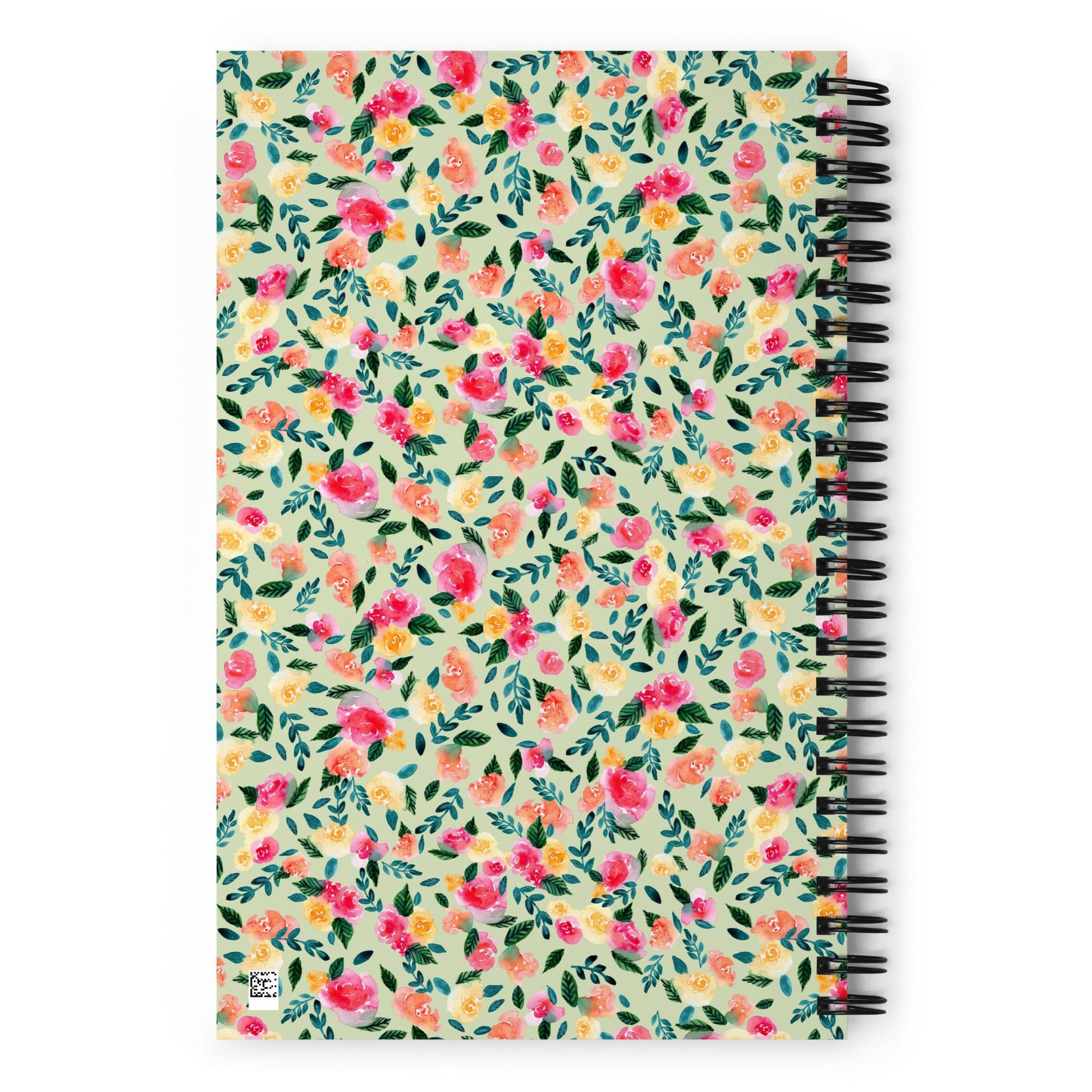 🌿 “You Got This” Spiral Notebook – Green Floral Edition 🌸 - SANDRAAS