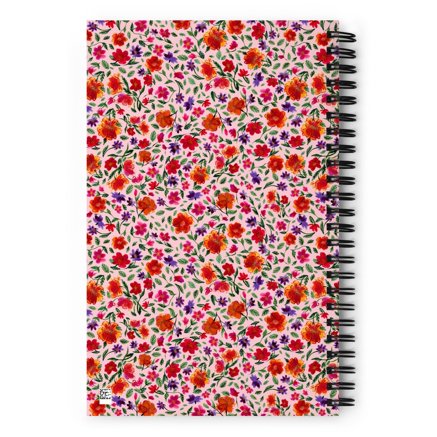 🌸 “You Make Me Happy” Spiral Notebook – Pink Floral Edition 💖 - SANDRAAS