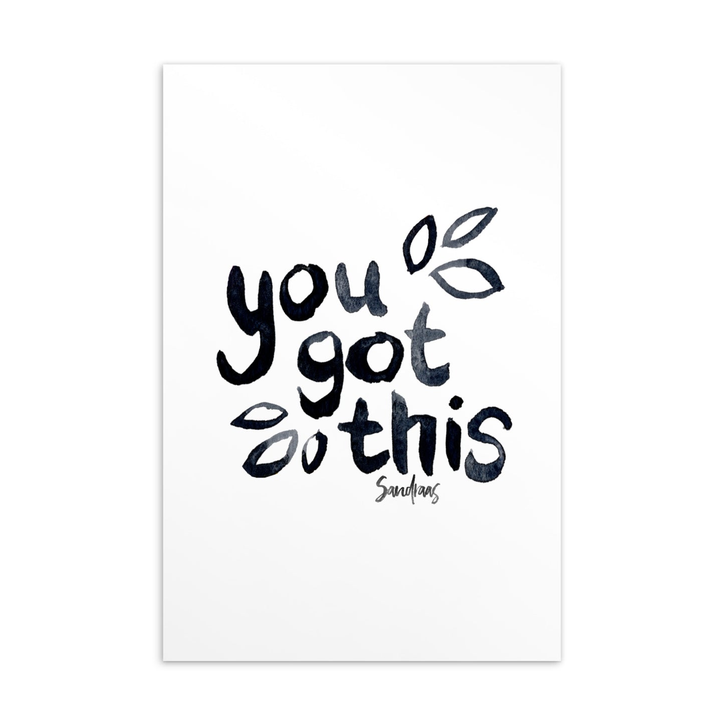 💌 Standard Postcard – “You Got This” – Minimalist Motivation Edition ✨ - SANDRAAS