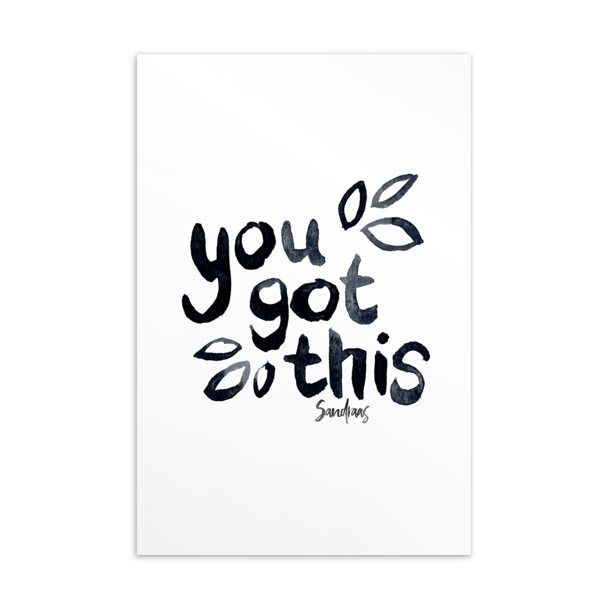 💌 Standard Postcard – “You Got This” – Minimalist Motivation Edition ✨ - SANDRAAS