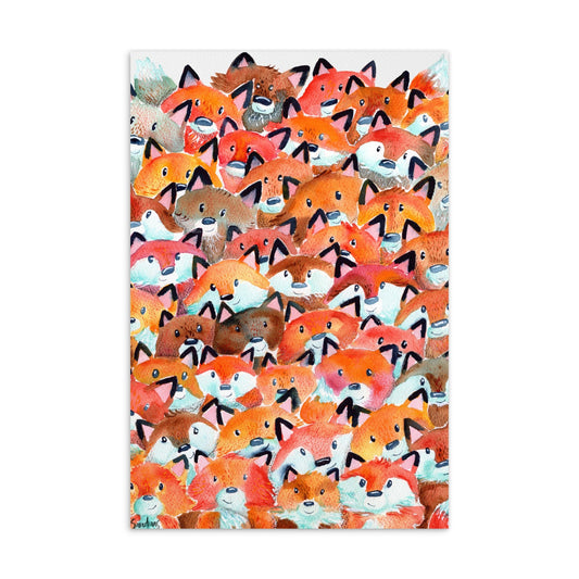 🦊 Standard Postcard – Foxes 🍁💌 - SANDRAAS
