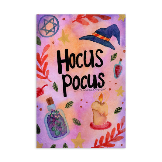 Standard Postcard – Halloween Card Hocus Pocus ✨🧙♀️ - SANDRAAS