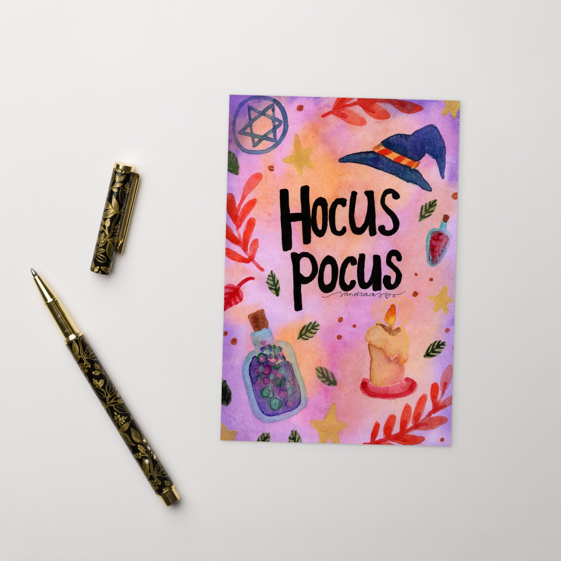 Standard Postcard – Halloween Card Hocus Pocus ✨🧙♀️ - SANDRAAS
