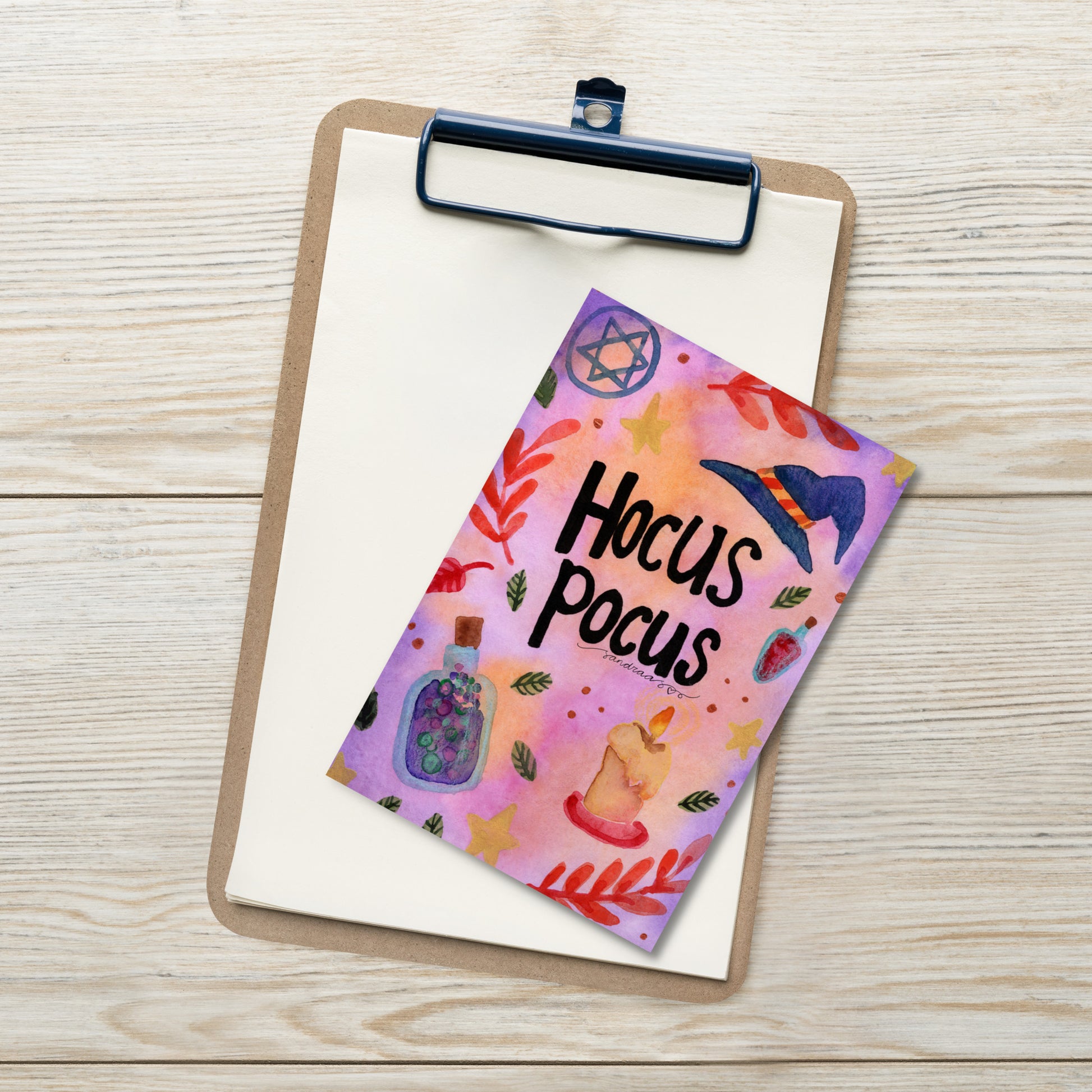 Standard Postcard – Halloween Card Hocus Pocus ✨🧙♀️ - SANDRAAS