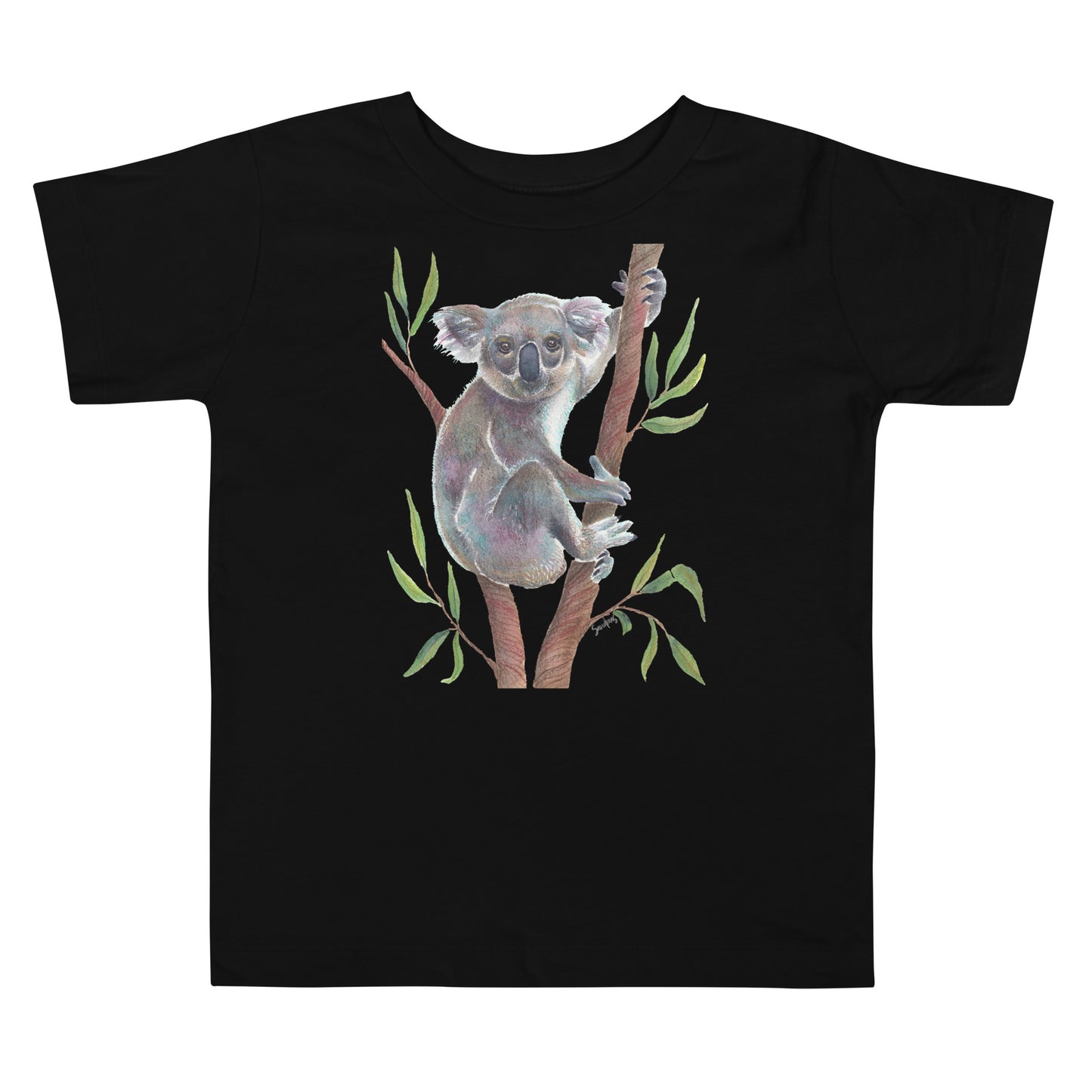 🐨 Toddler Short Sleeve T-Shirt – Koala Watercolor Edition 🌿 - SANDRAAS