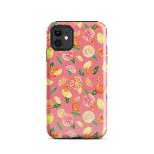 🍊 Tough iPhone® Case – Pink Citrus Fruits 💖📱iPhone Case - SANDRAAS