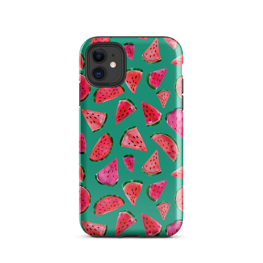 🍉 Tough iPhone® Case – Green Watermelon 💚📱iPhone Case - SANDRAAS