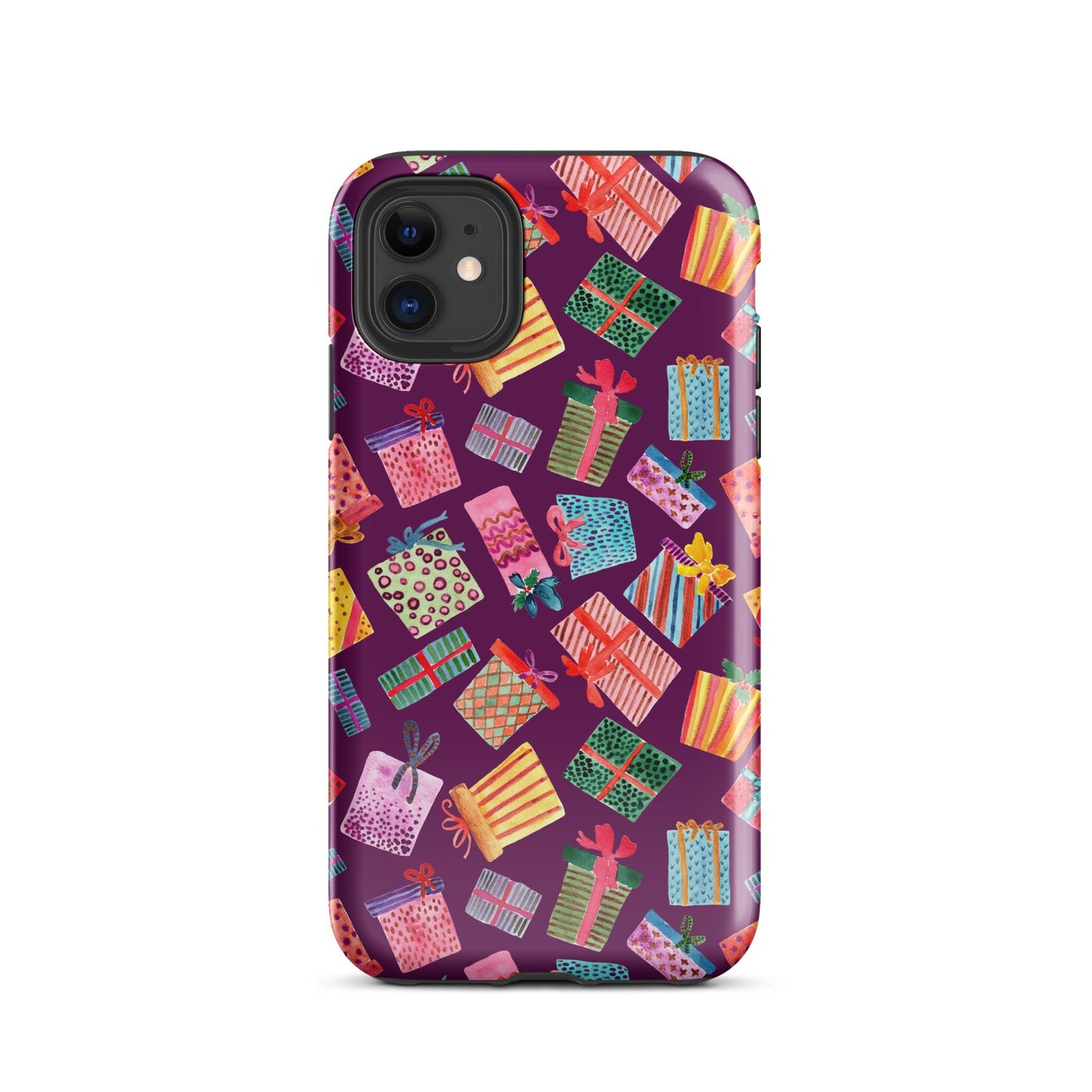 Purple Gifts iPhone® Tough Case – Whimsical & Festive Protection 🎁iPhone Case - SANDRAAS