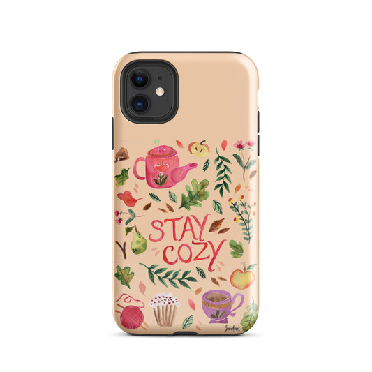 Autumn Stay Cozy iPhone® Tough Case – Fall Vibes, All Year Round 🍂📱iPhone case - SANDRAAS