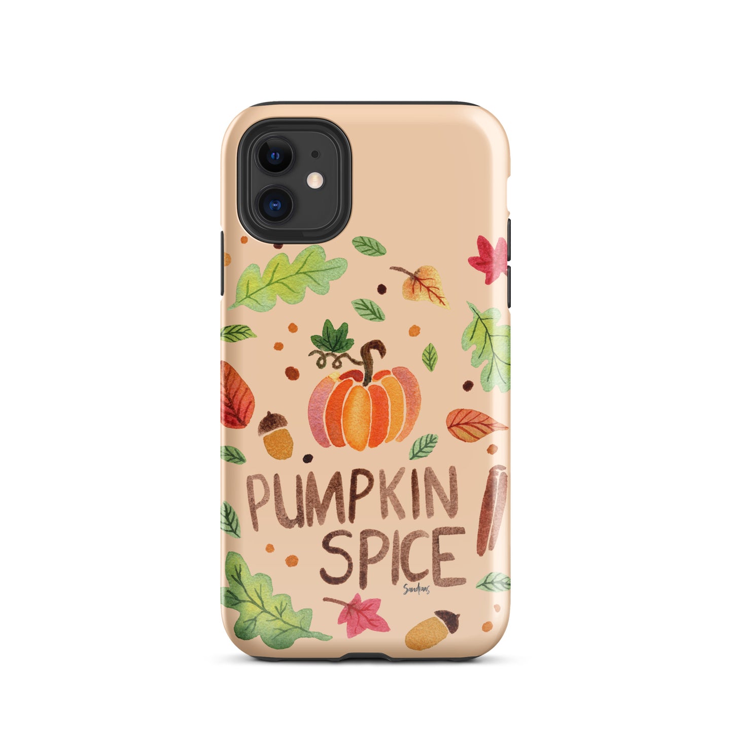 Tough Case for iPhone® - Pumpkin Spice Orange 🎃🍂 - iPhone Case -  SANDRAAS