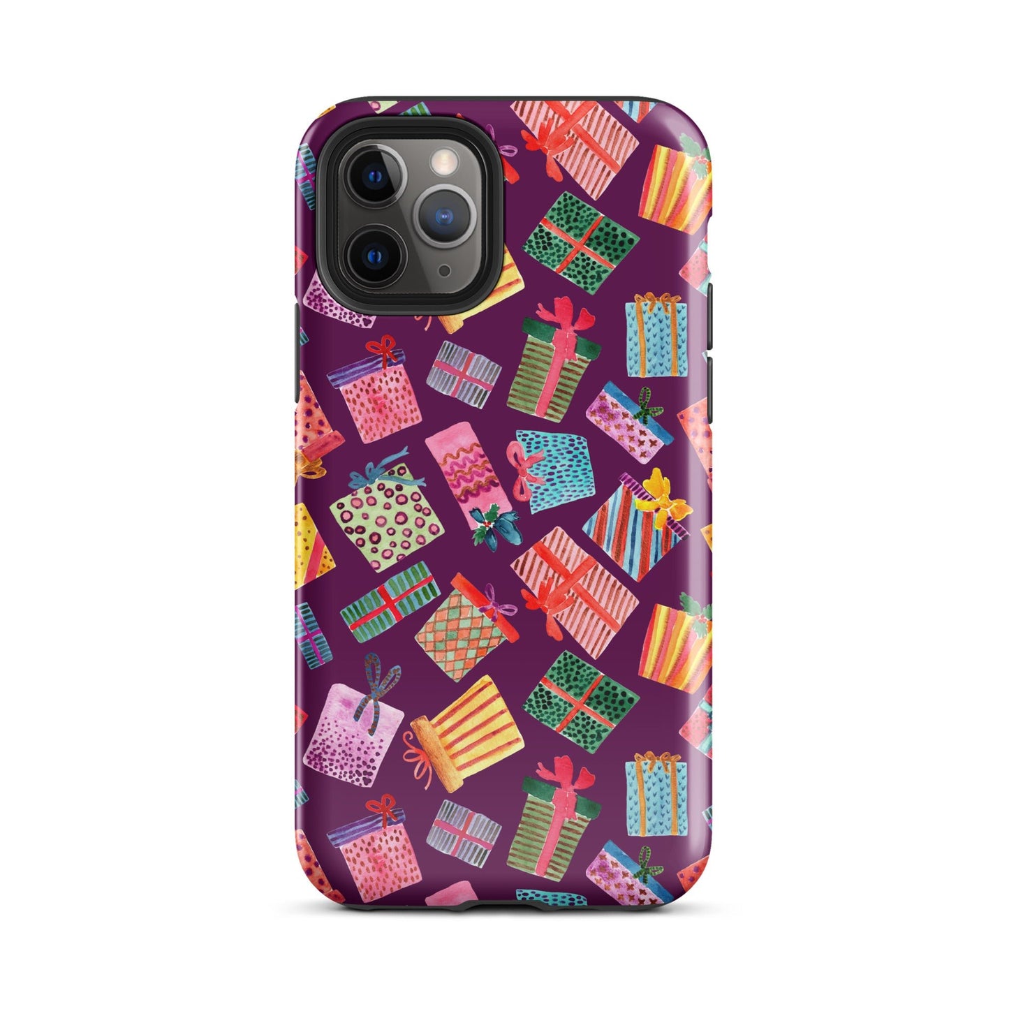 Purple Gifts iPhone® Tough Case – Whimsical & Festive Protection 🎁iPhone Case - SANDRAAS