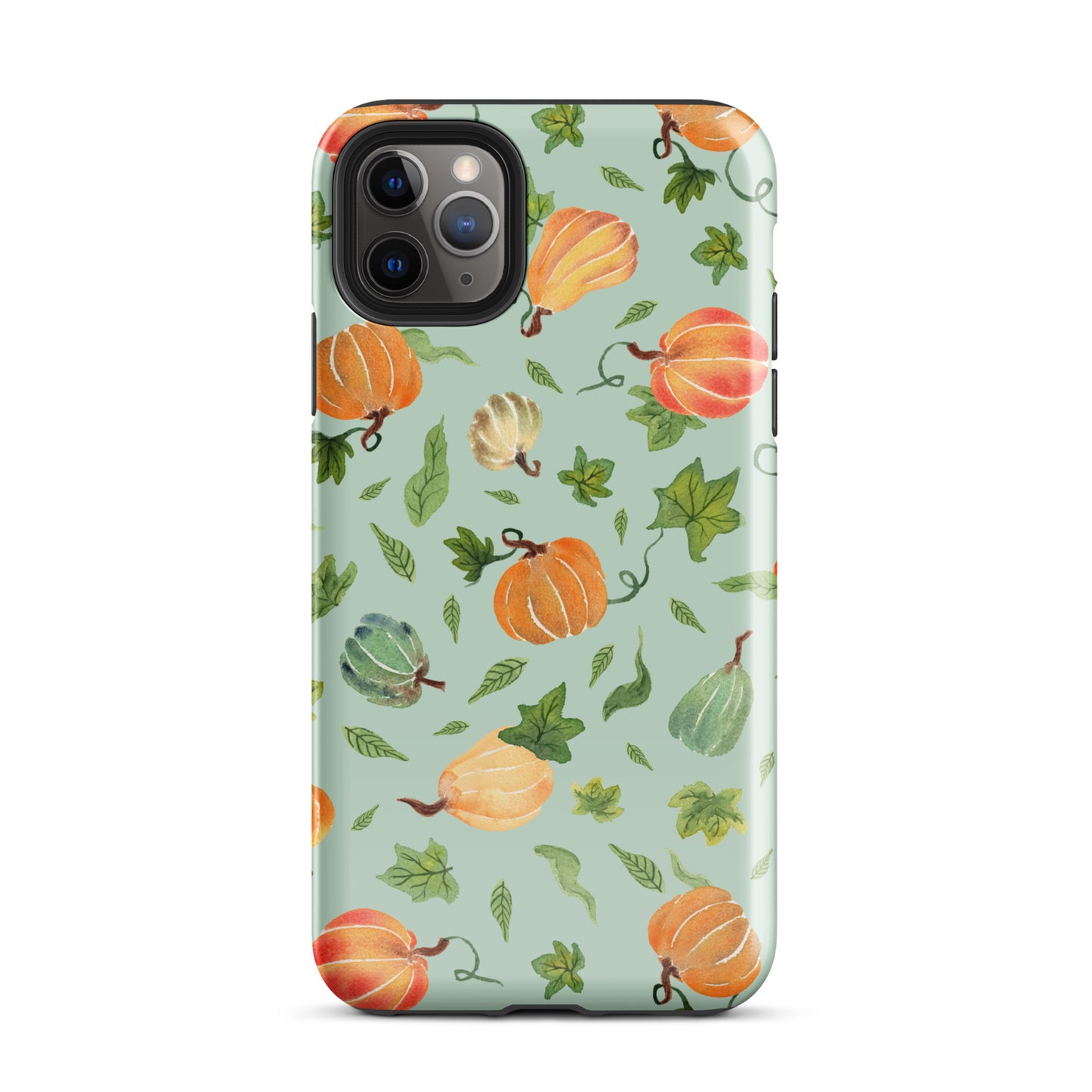 Tough Case for iPhone® - Pumpkins Pattern Green 🎃🍂 - iPhone Case - SANDRAAS