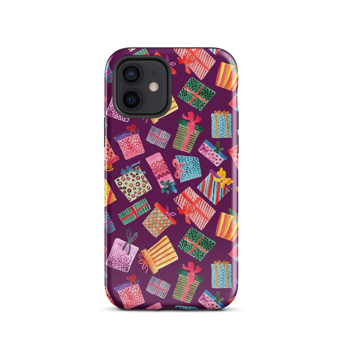 Purple Gifts iPhone® Tough Case – Whimsical & Festive Protection 🎁iPhone Case - SANDRAAS