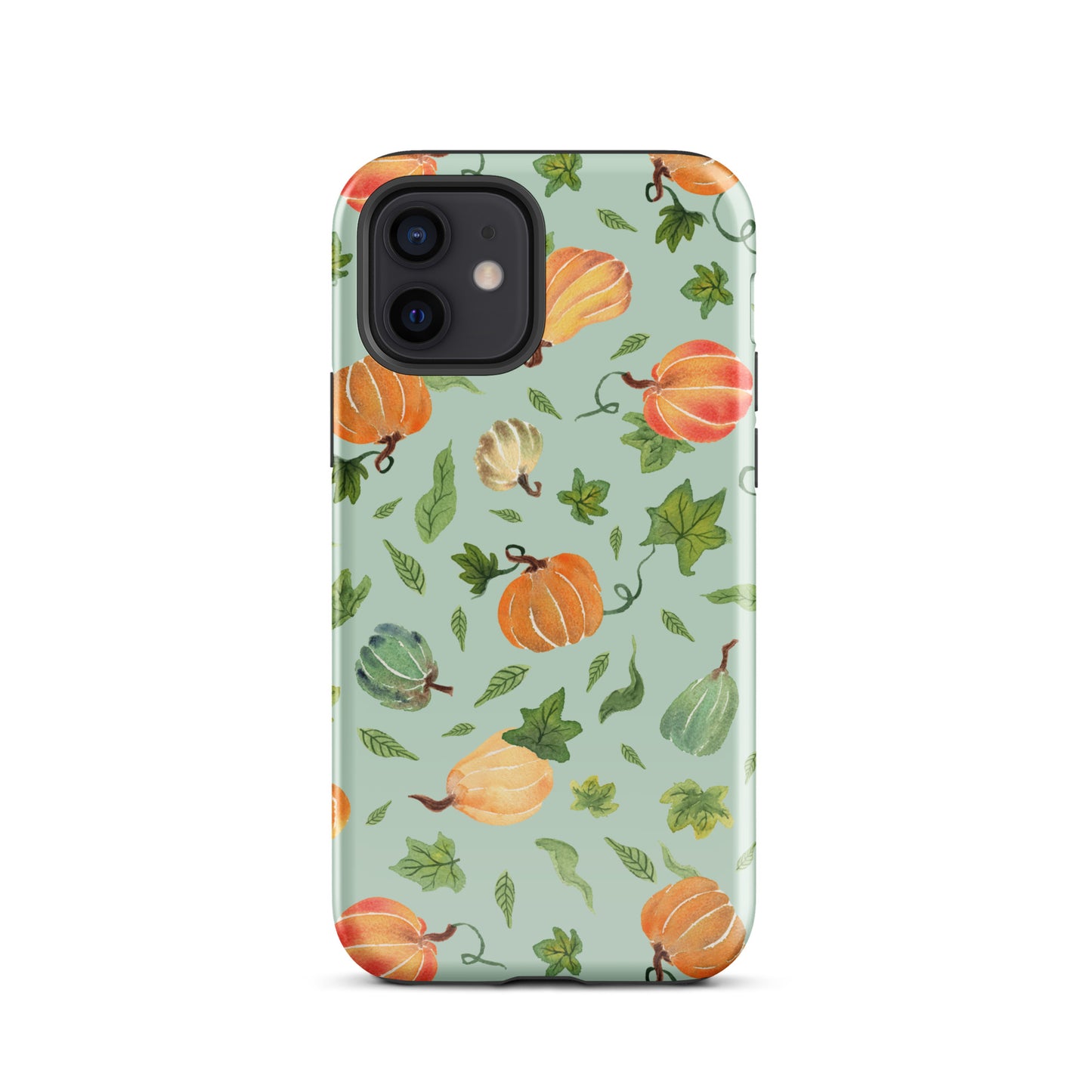 Tough Case for iPhone® - Pumpkins Pattern Green 🎃🍂 - iPhone Case - SANDRAAS
