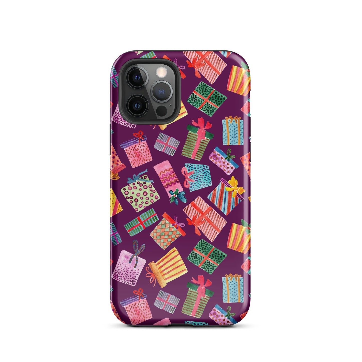 Purple Gifts iPhone® Tough Case – Whimsical & Festive Protection 🎁iPhone Case - SANDRAAS