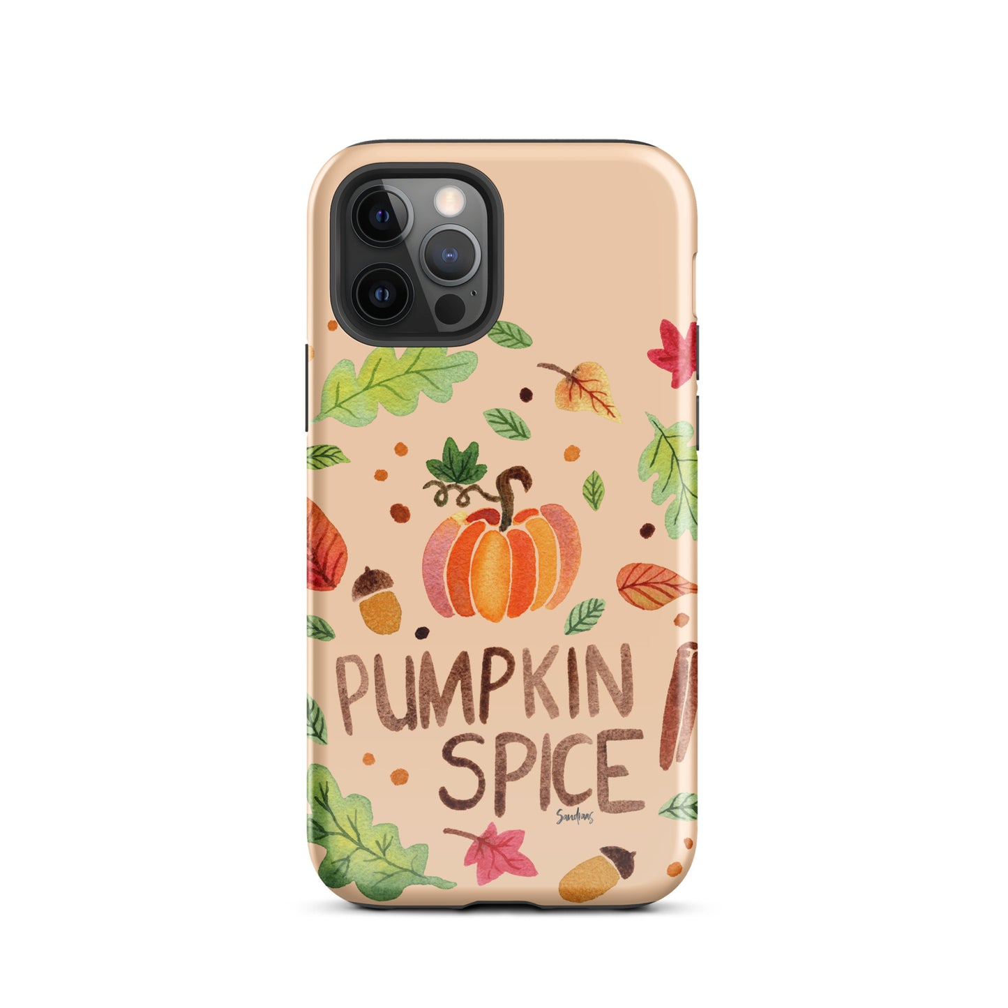 Tough Case for iPhone® - Pumpkin Spice Orange 🎃🍂 - iPhone Case -  SANDRAAS