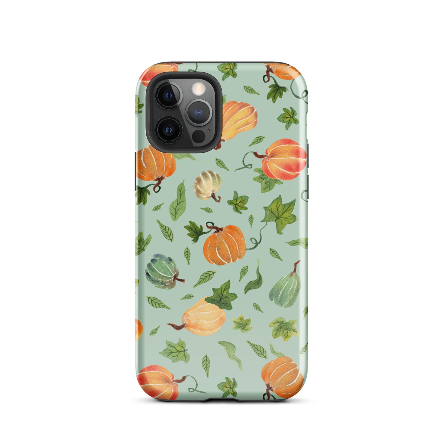 Tough Case for iPhone® - Pumpkins Pattern Green 🎃🍂 - iPhone Case - SANDRAAS