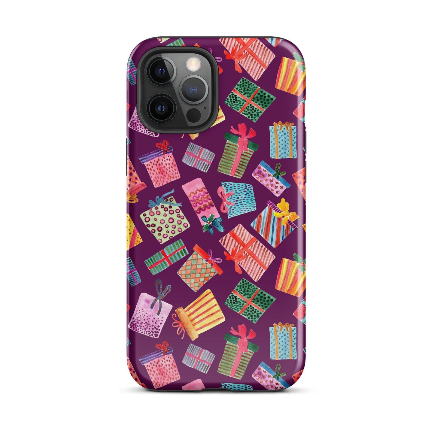 Purple Gifts iPhone® Tough Case – Whimsical & Festive Protection 🎁iPhone Case - SANDRAAS