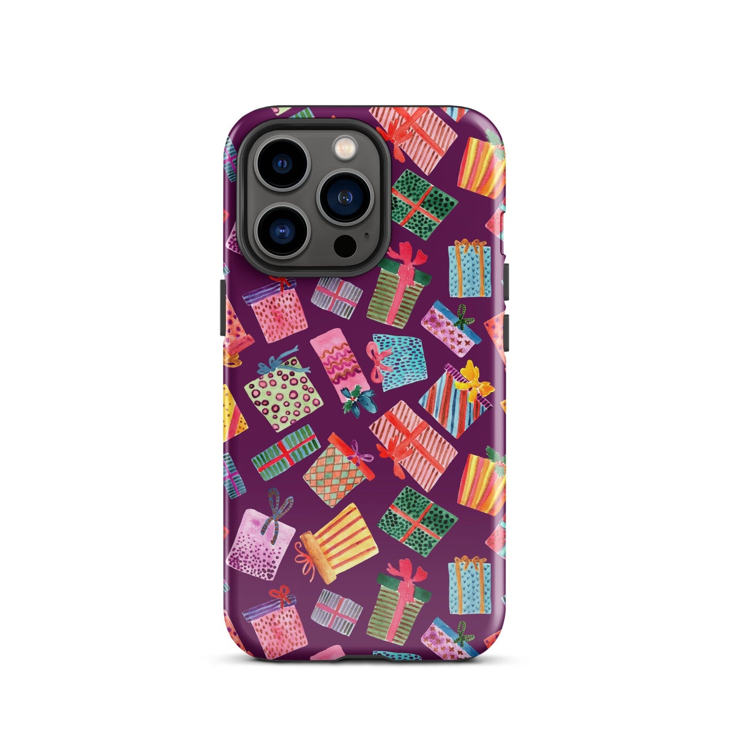 Purple Gifts iPhone® Tough Case – Whimsical & Festive Protection 🎁iPhone Case - SANDRAAS