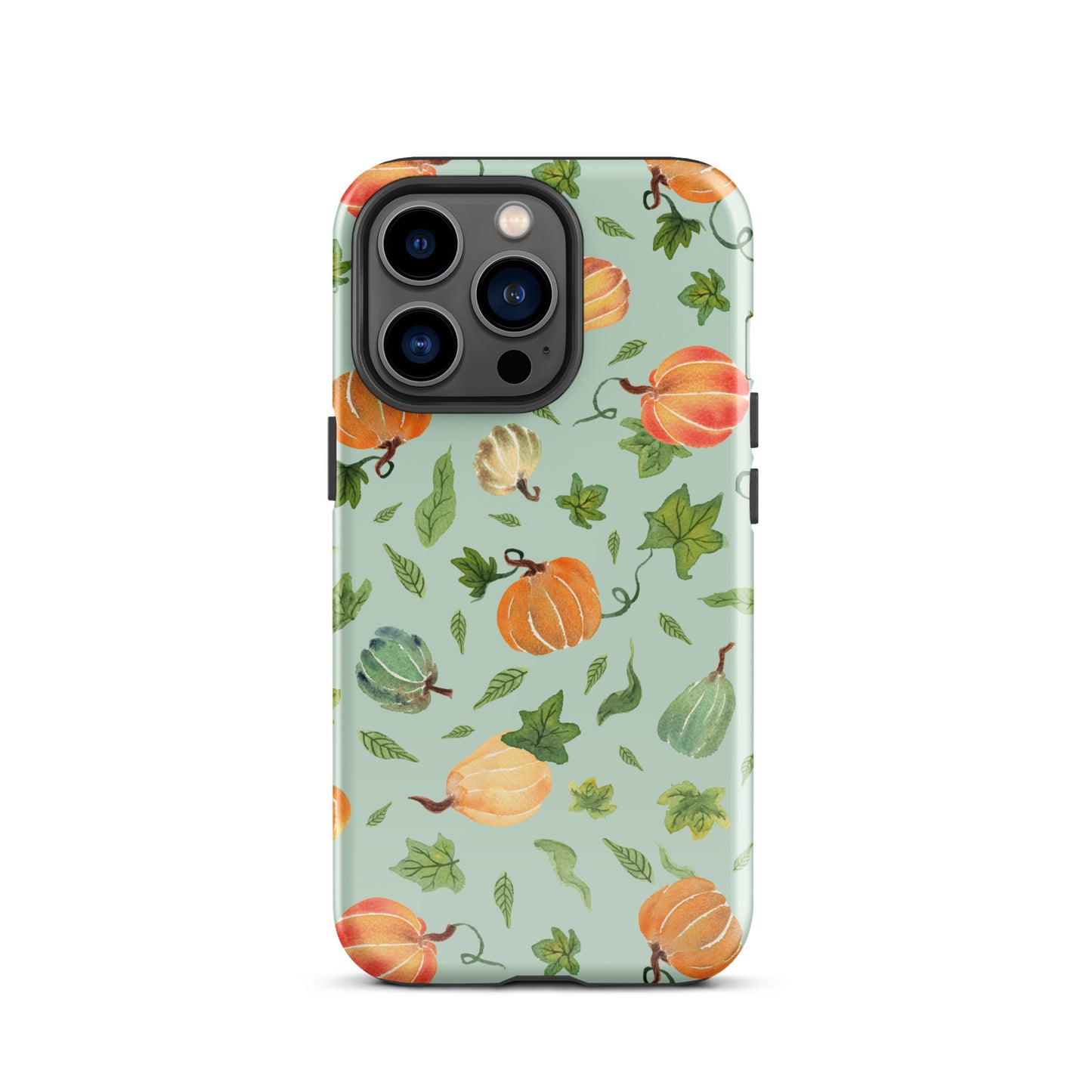 Tough Case for iPhone® - Pumpkins Pattern Green 🎃🍂 - iPhone Case - SANDRAAS