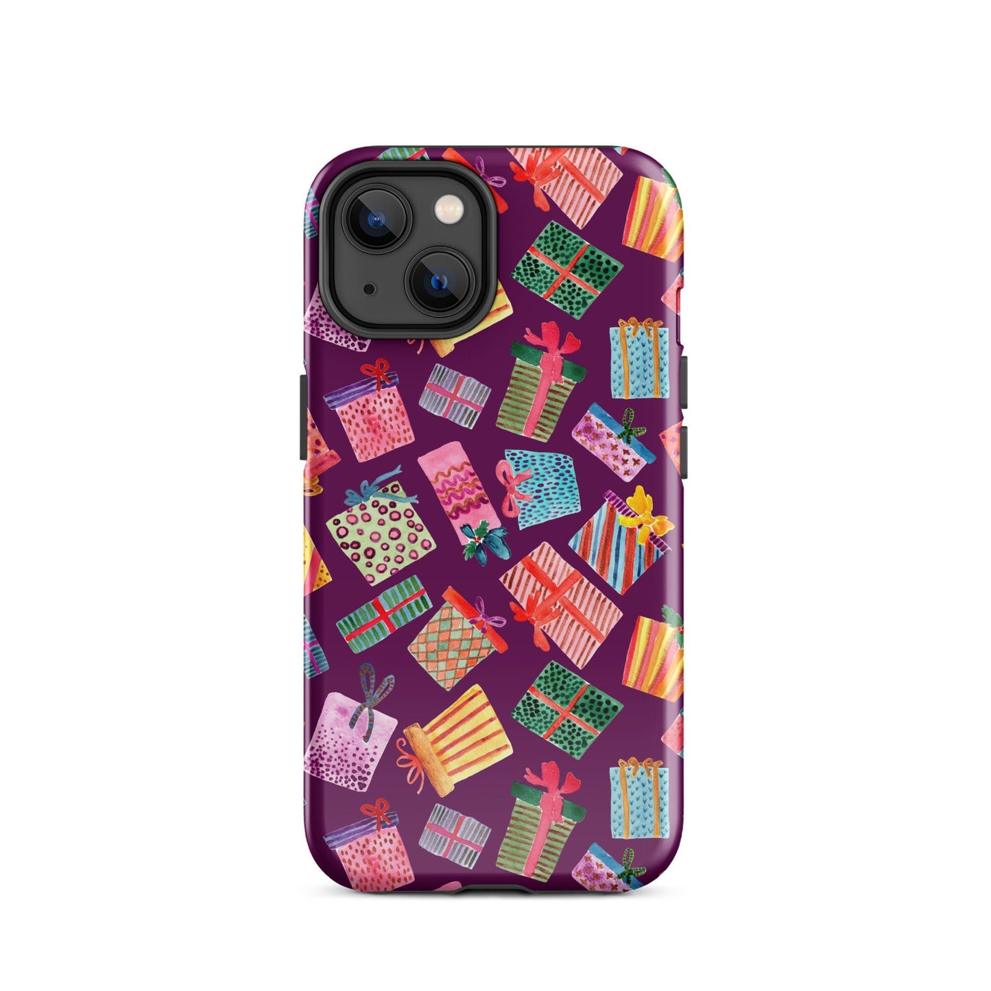 Purple Gifts iPhone® Tough Case – Whimsical & Festive Protection 🎁iPhone Case - SANDRAAS