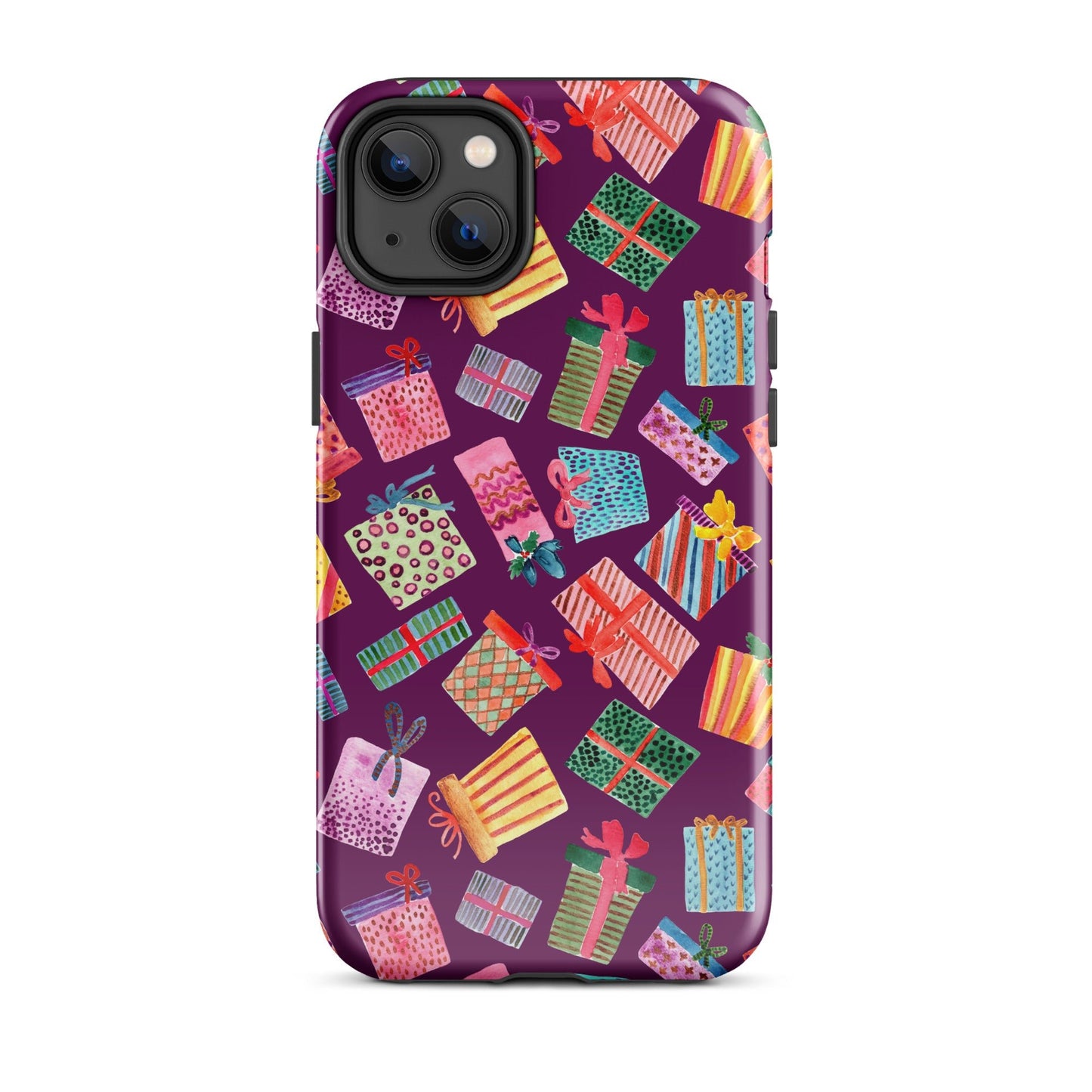 Purple Gifts iPhone® Tough Case – Whimsical & Festive Protection 🎁iPhone Case - SANDRAAS