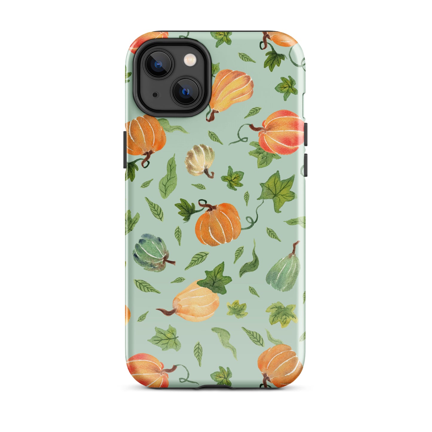 Tough Case for iPhone® - Pumpkins Pattern Green 🎃🍂 - iPhone Case - SANDRAAS