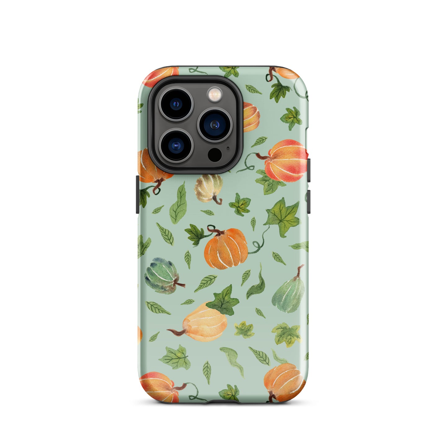Tough Case for iPhone® - Pumpkins Pattern Green 🎃🍂 - iPhone Case - SANDRAAS