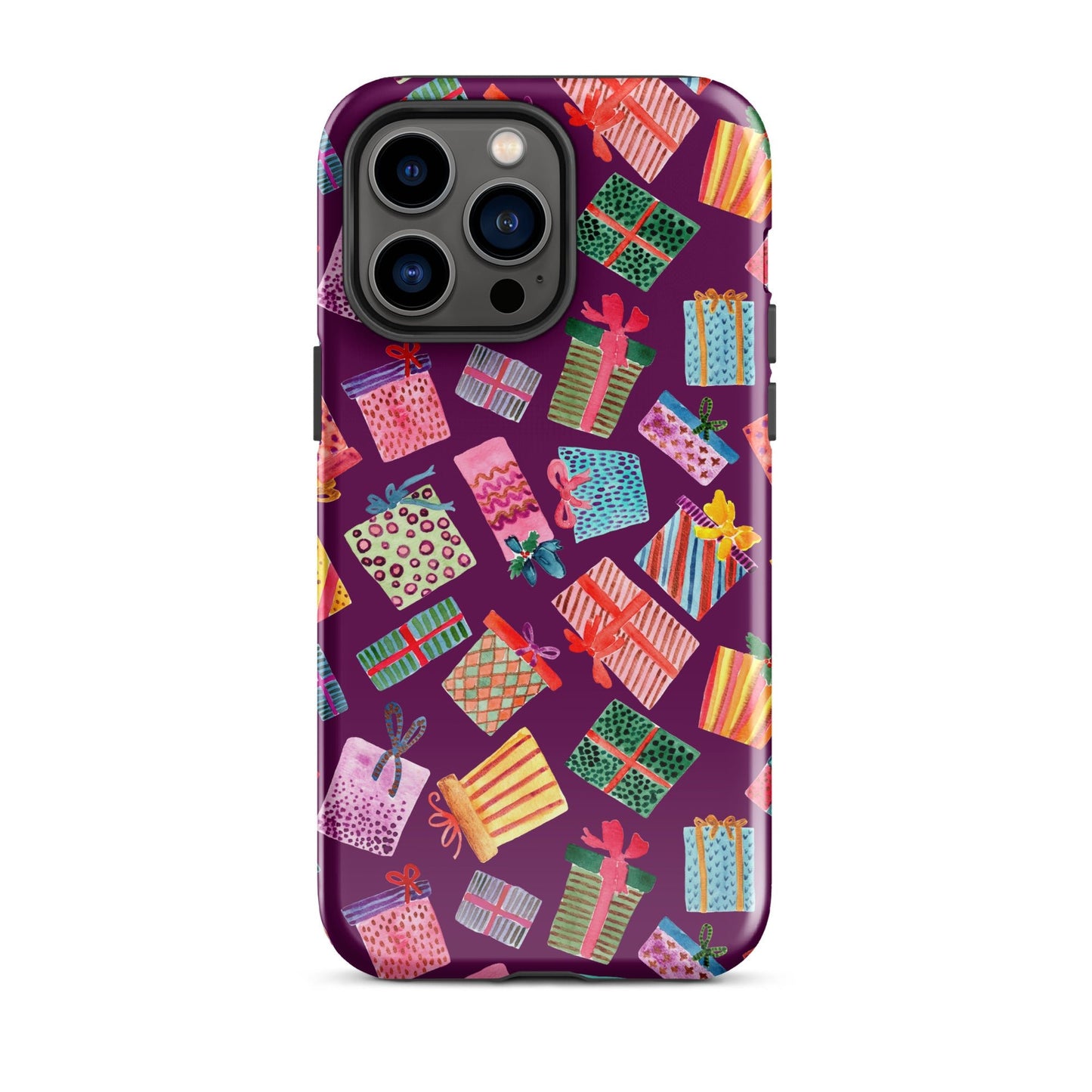 Purple Gifts iPhone® Tough Case – Whimsical & Festive Protection 🎁iPhone Case - SANDRAAS