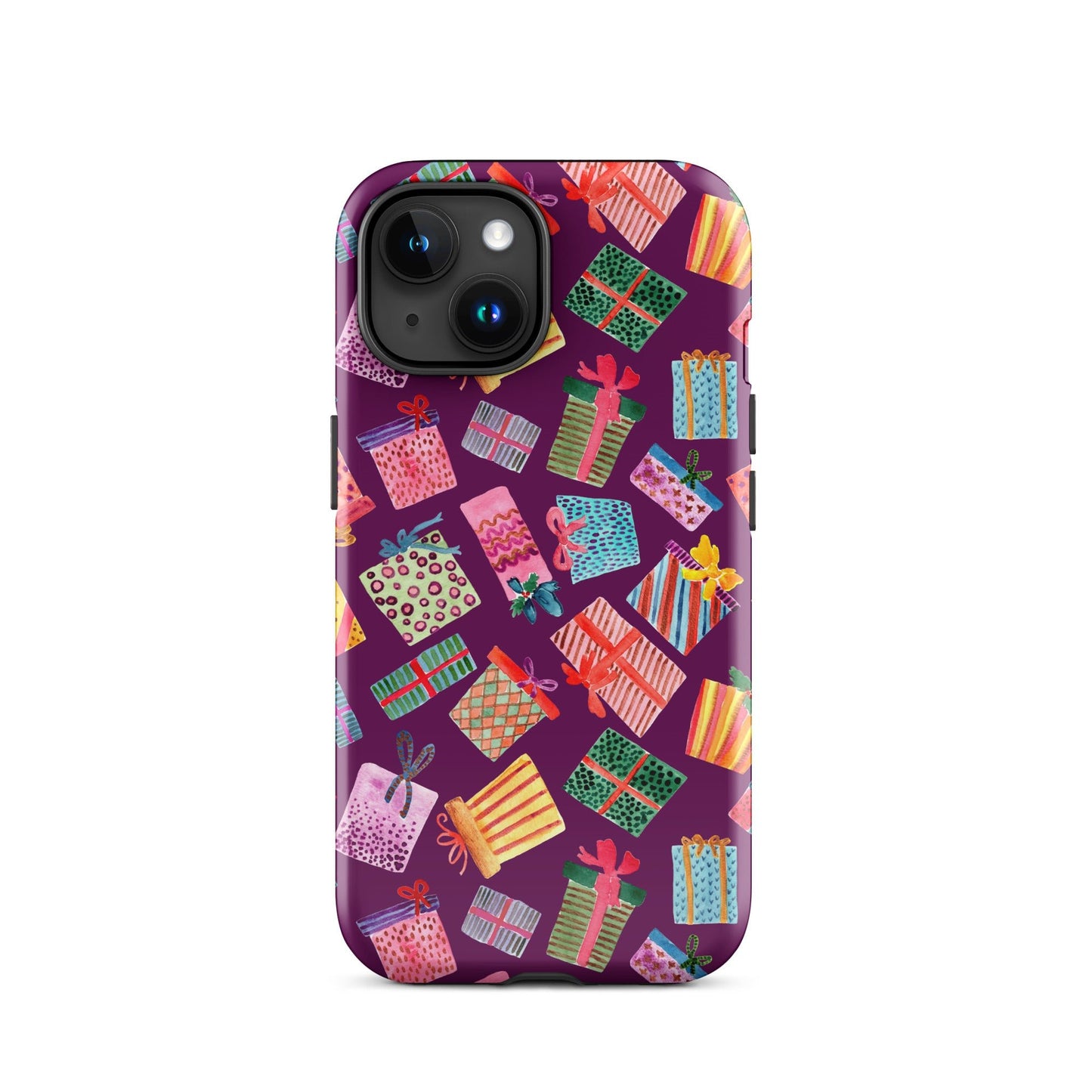 Purple Gifts iPhone® Tough Case – Whimsical & Festive Protection 🎁iPhone Case - SANDRAAS