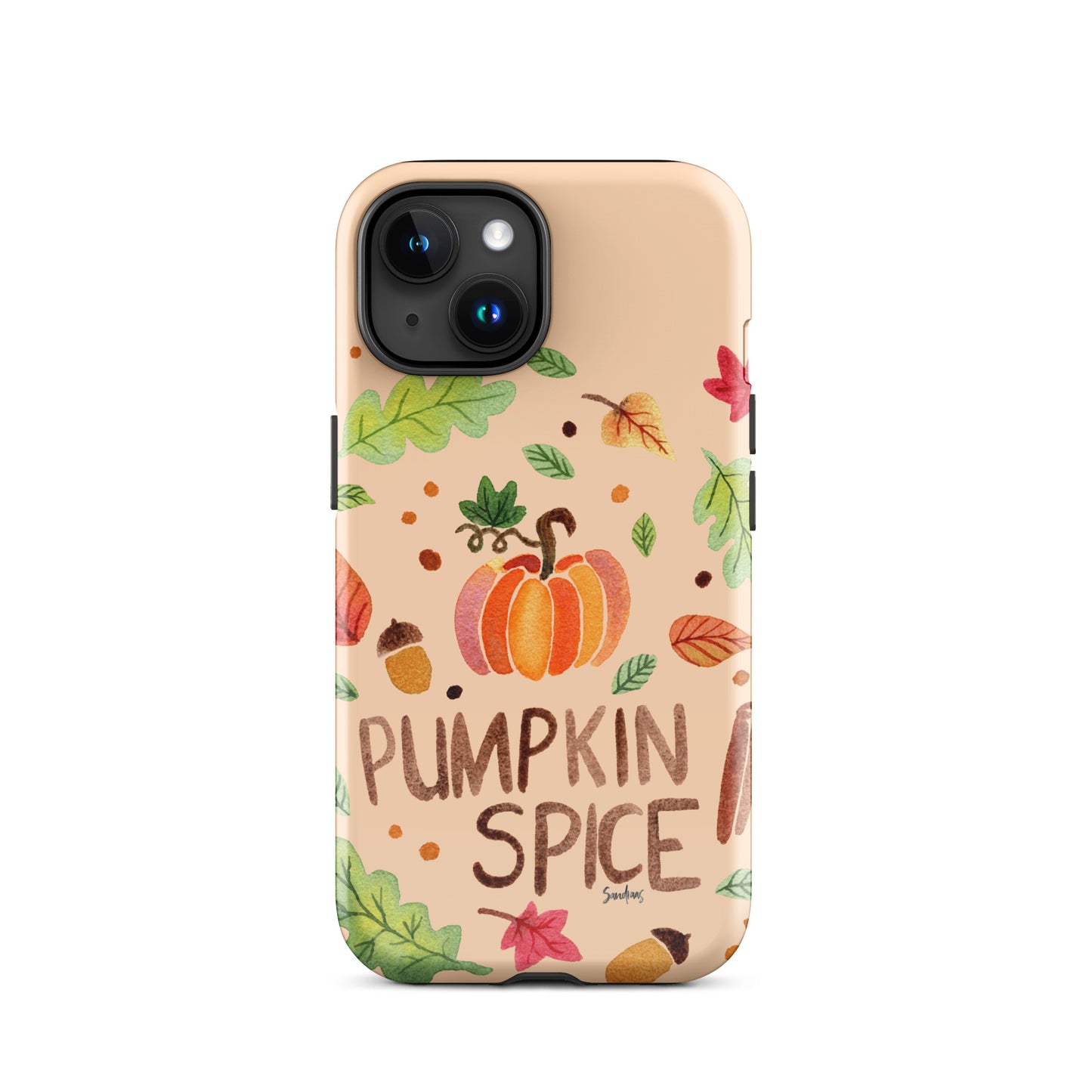 Tough Case for iPhone® - Pumpkin Spice Orange 🎃🍂 - iPhone Case -  SANDRAAS