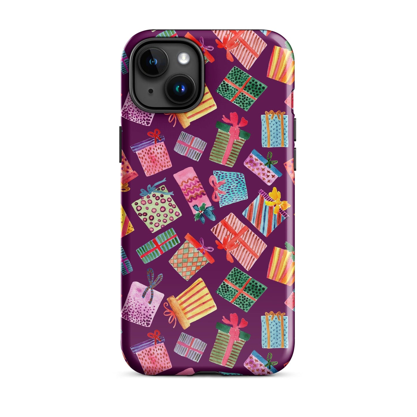 Purple Gifts iPhone® Tough Case – Whimsical & Festive Protection 🎁iPhone Case - SANDRAAS