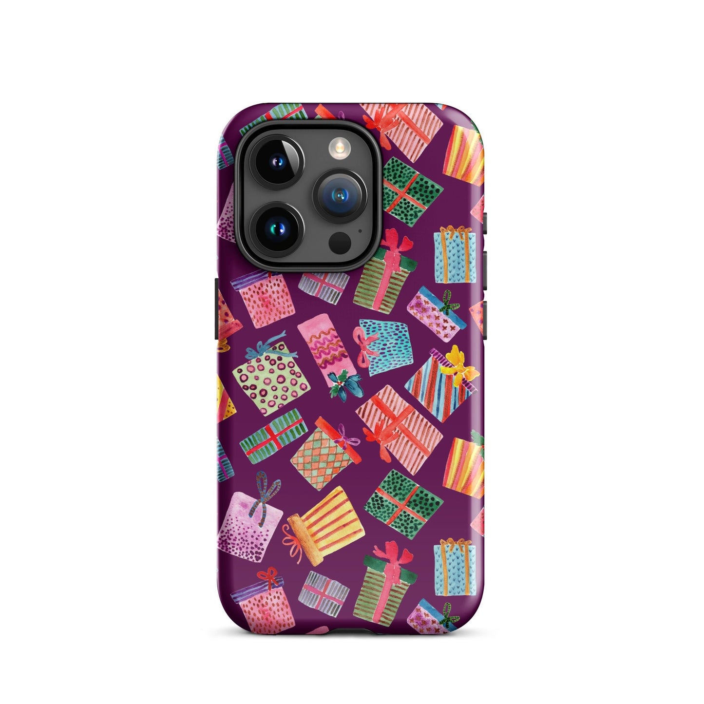 Purple Gifts iPhone® Tough Case – Whimsical & Festive Protection 🎁iPhone Case - SANDRAAS