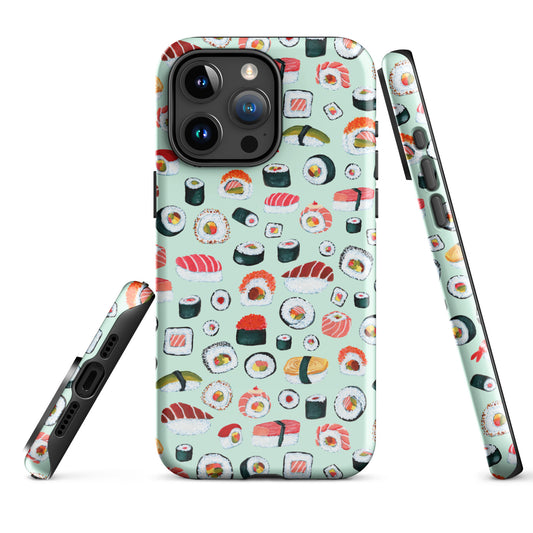 🍣 Tough iPhone® Case – Sushi (Mint) 💚📱 iPhone Case - SANDRAAS