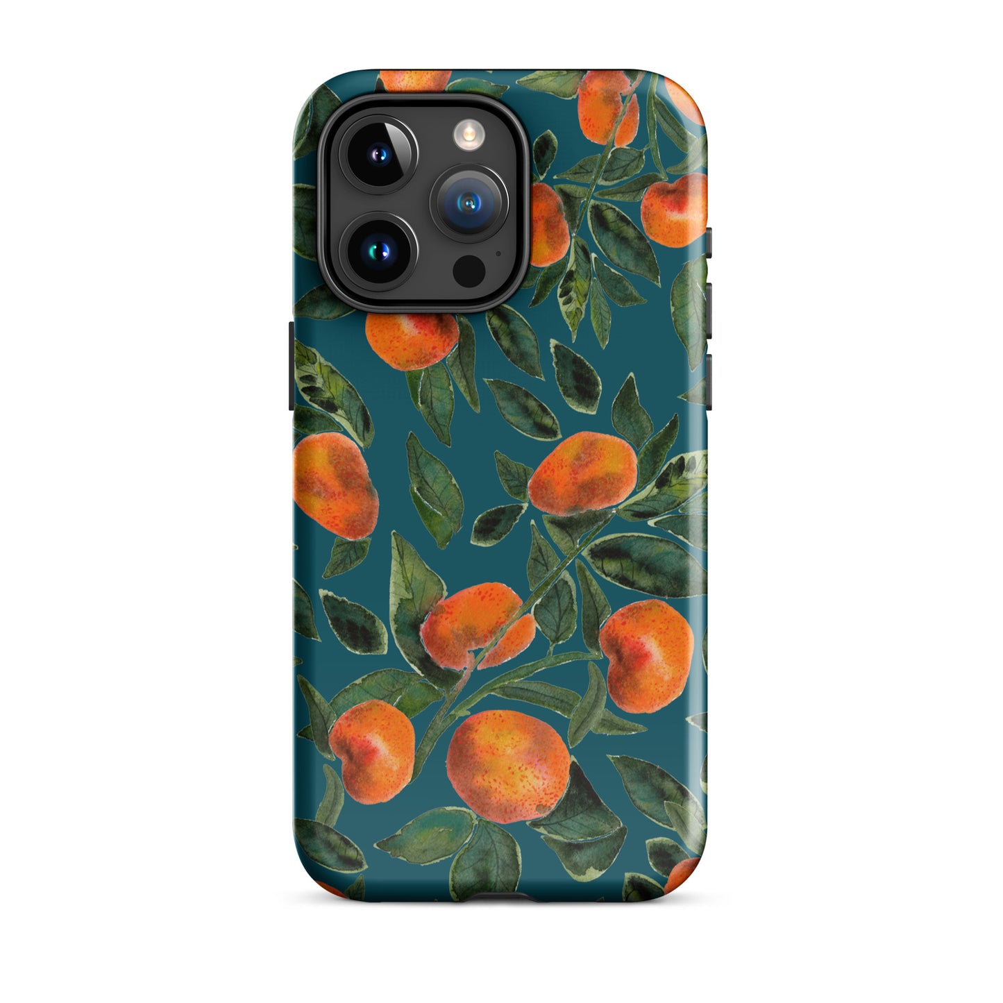 🍊 Tough iPhone® Case – Dark Blue Tangerines 💙📱iPhone Case - SANDRAAS