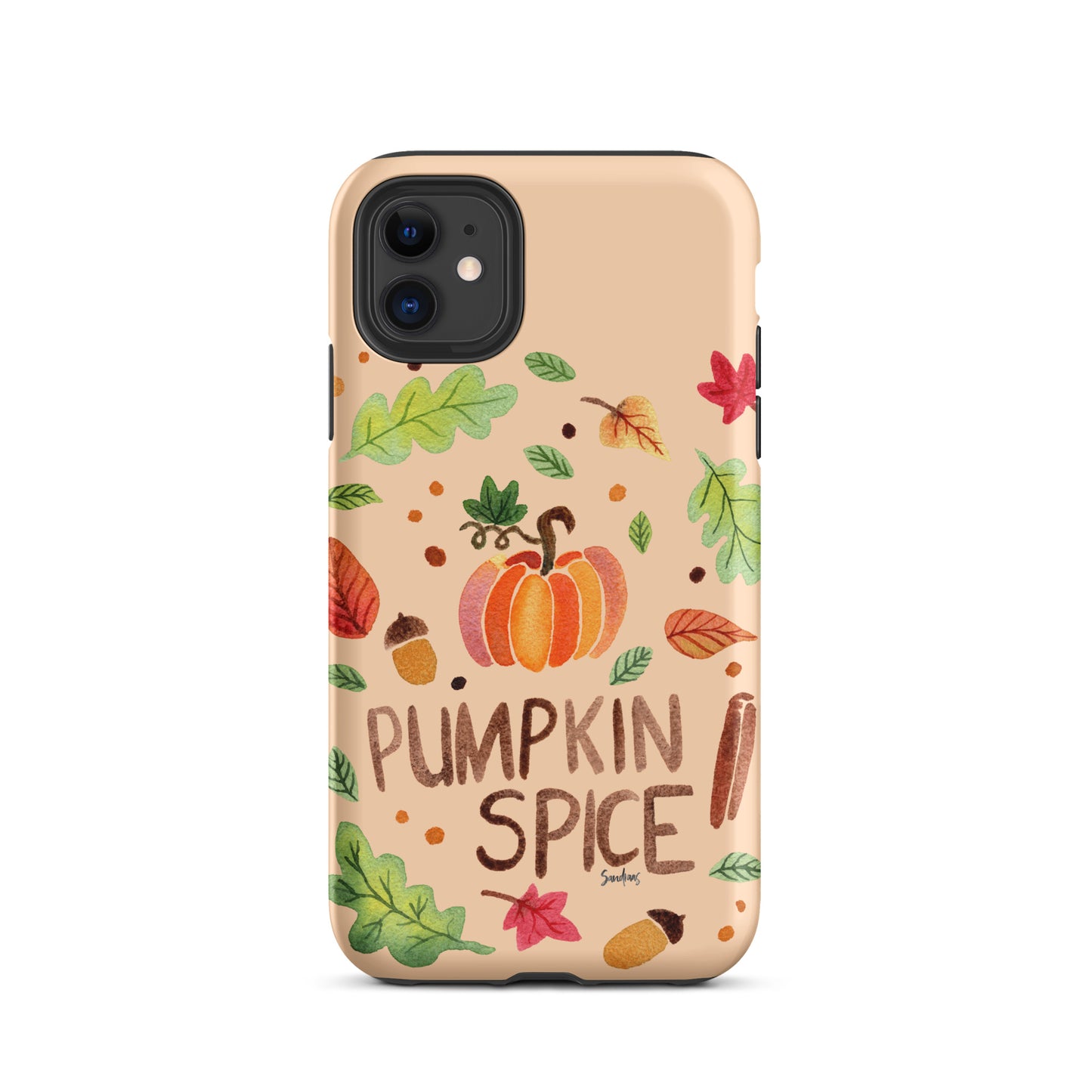 Tough Case for iPhone® - Pumpkin Spice Orange 🎃🍂 - iPhone Case -  SANDRAAS