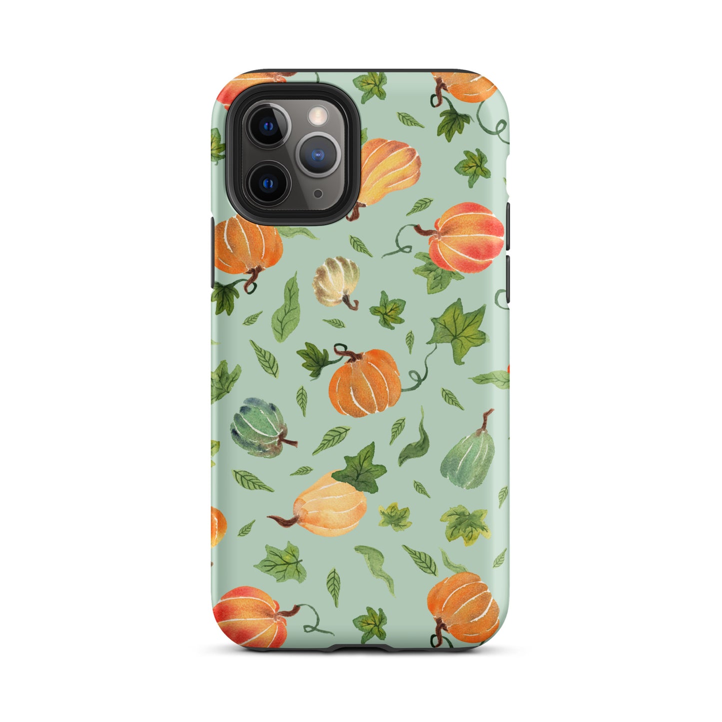 Tough Case for iPhone® - Pumpkins Pattern Green 🎃🍂 - iPhone Case - SANDRAAS