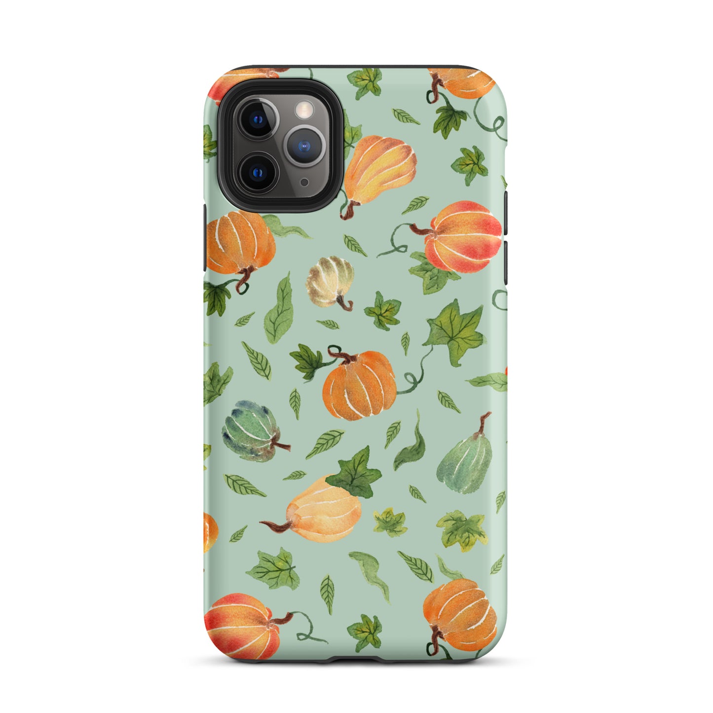 Tough Case for iPhone® - Pumpkins Pattern Green 🎃🍂 - iPhone Case - SANDRAAS