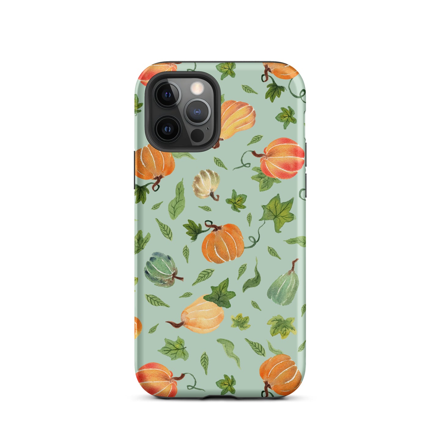 Tough Case for iPhone® - Pumpkins Pattern Green 🎃🍂 - iPhone Case - SANDRAAS