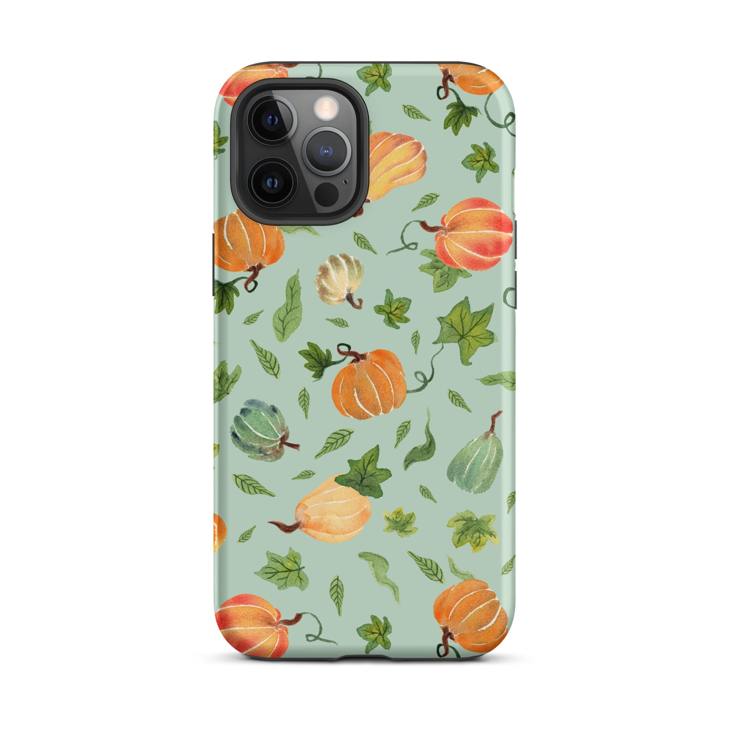 Tough Case for iPhone® - Pumpkins Pattern Green 🎃🍂 - iPhone Case - SANDRAAS