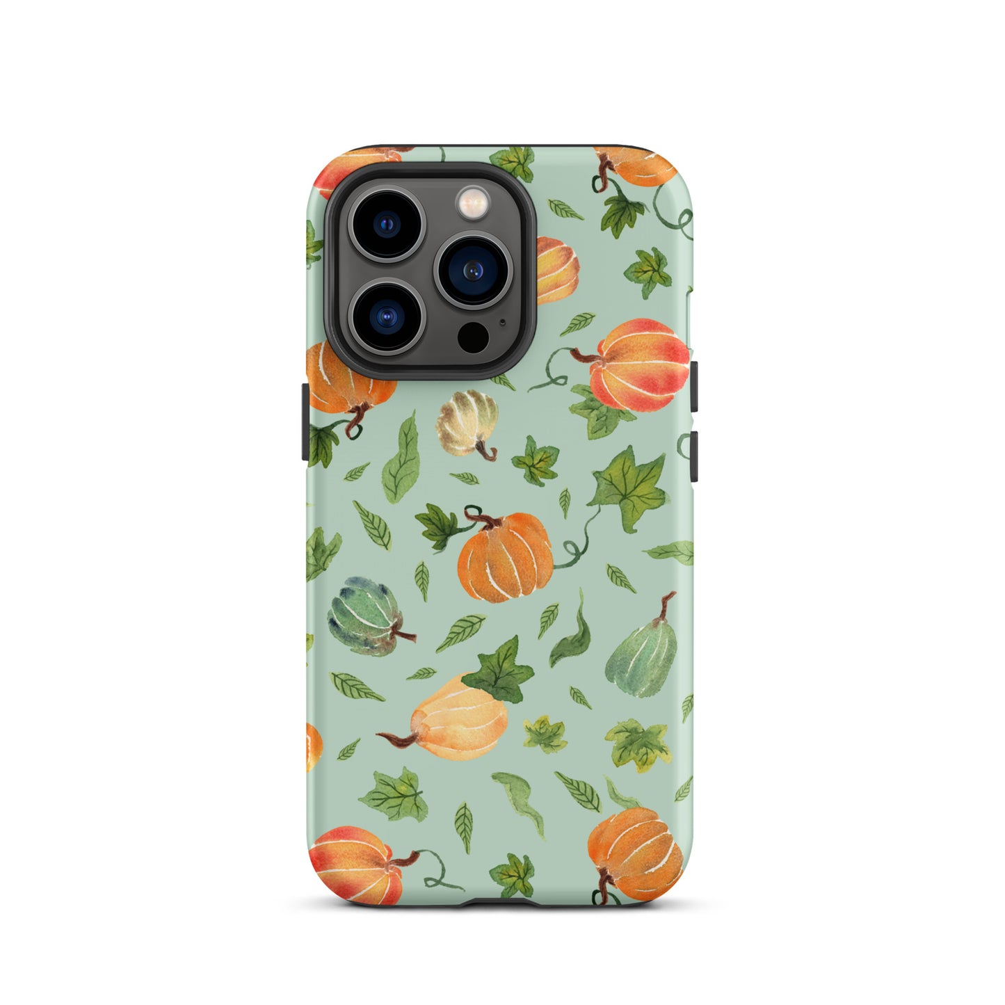 Tough Case for iPhone® - Pumpkins Pattern Green 🎃🍂 - iPhone Case - SANDRAAS