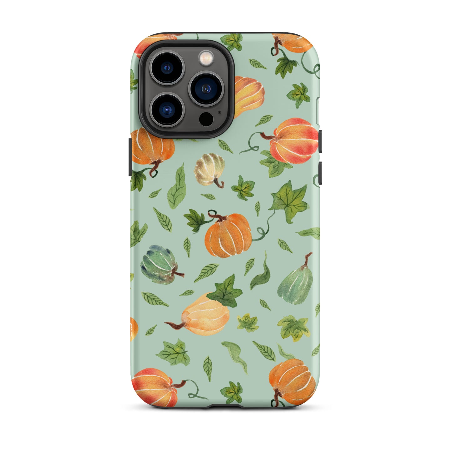 Tough Case for iPhone® - Pumpkins Pattern Green 🎃🍂 - iPhone Case - SANDRAAS